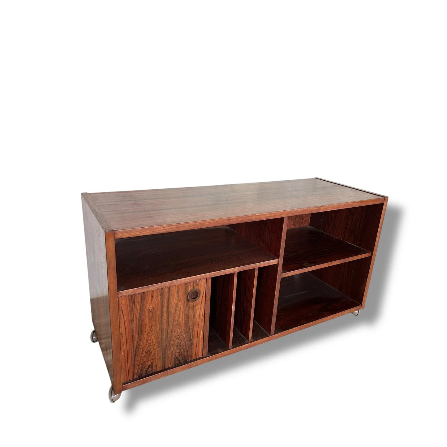 Mid Century Danish Rosewood Media Unit | 1960s Bornholm Mobelfabrik Cabinet