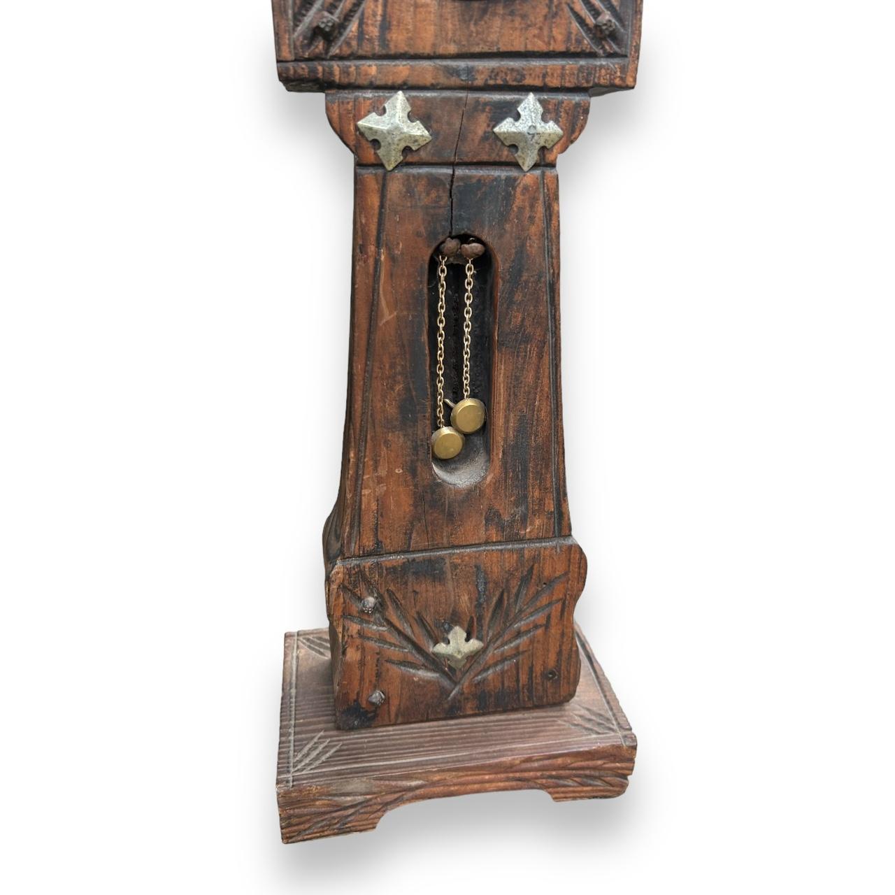 Mid Century Zodiac Carved Wood Barometer