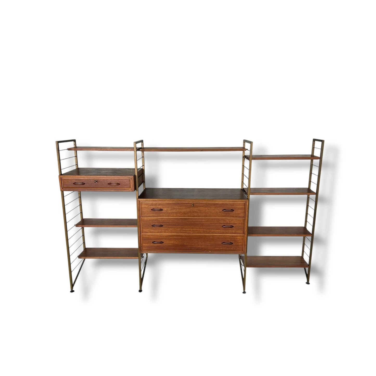 Mid Century Modern Ladderax Shelving Unit | Staples Modular Wall System