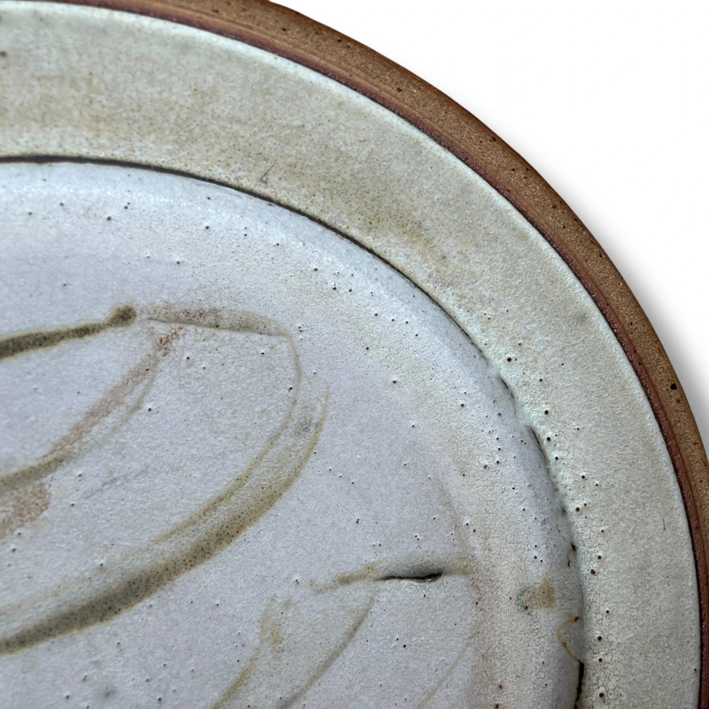 Mid Century Vintage Studio Pottery by Averil Ainley Large Stoneware Charger Plate