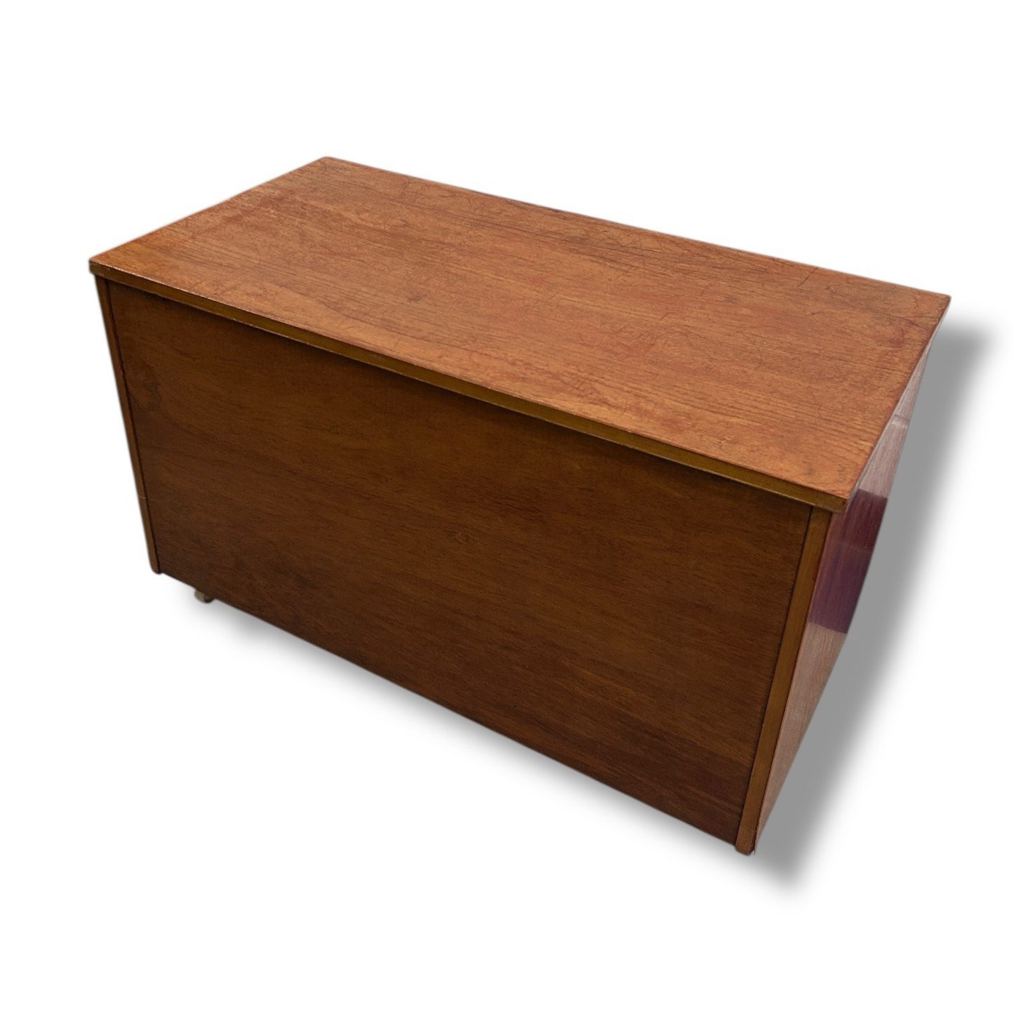 Mid Century Teak Wood Storage Blanket Box