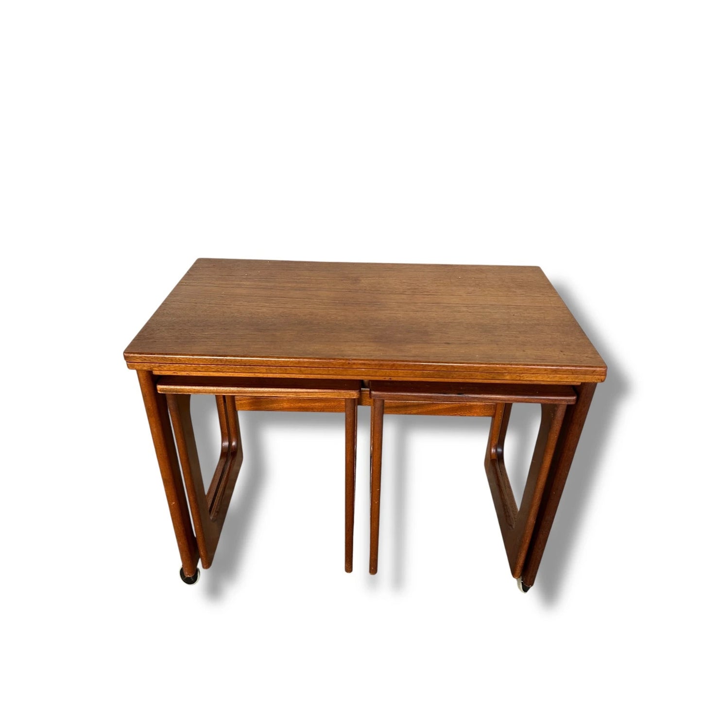 Vintage McIntosh Metamorphic Coffee Table with Nesting Side Tables – Mid-Century