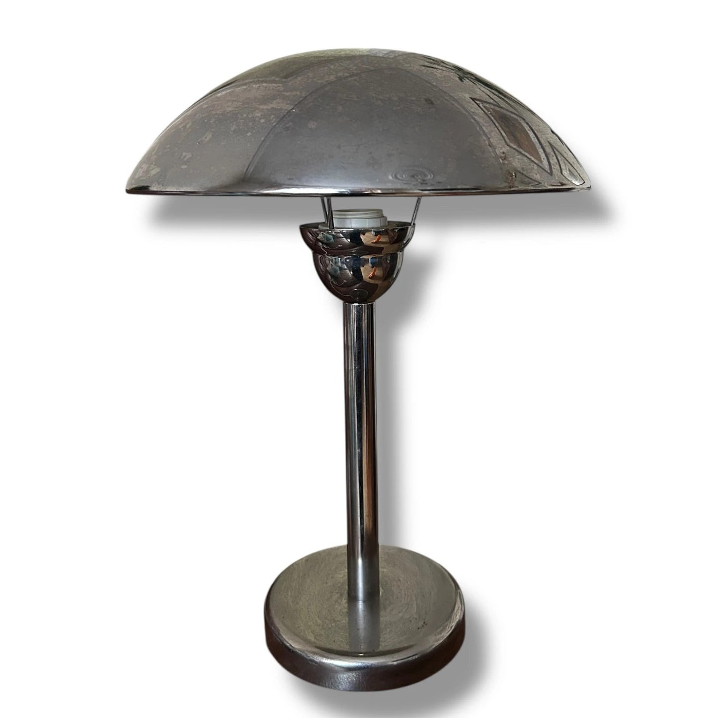 Vintage Ikea Space Age Chrome Mushroom Table Lamp