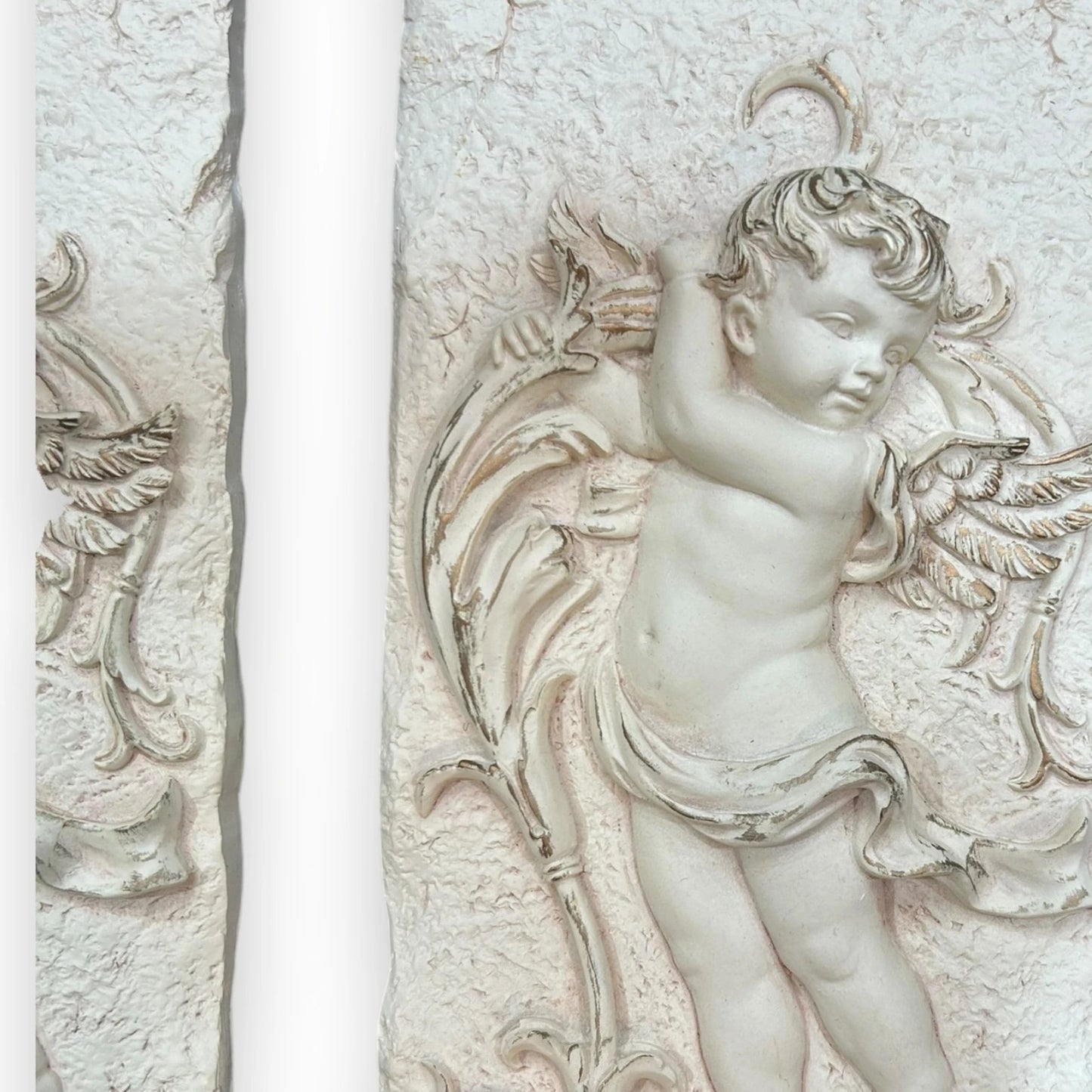 Vintage 1980s Cherub Angel Wall Plaques