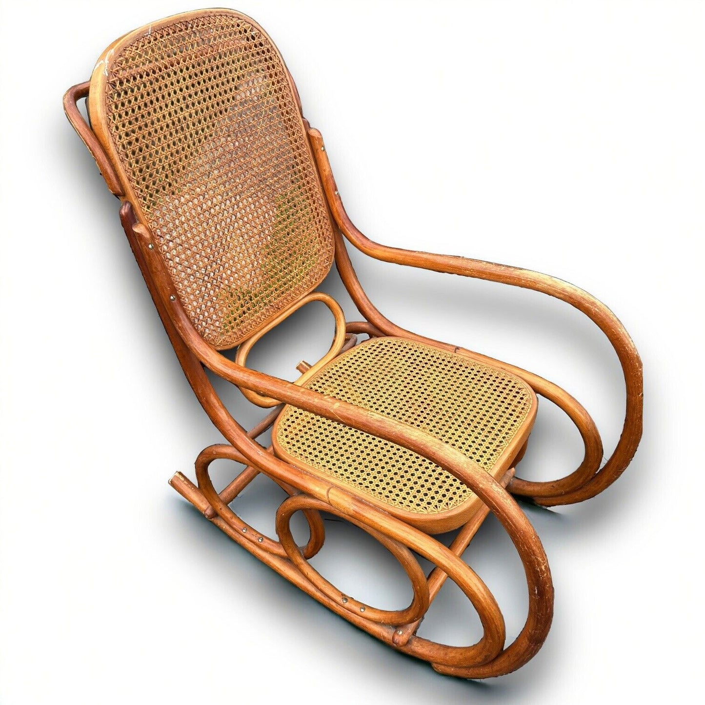 Mid Century Bentwood Rocking Chair Ligna Czechoslovakia