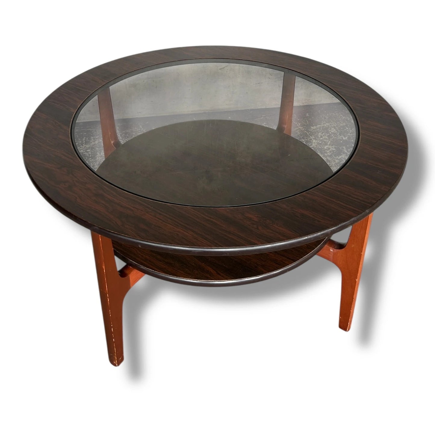 Mid Century Modern Greaves and Thomas Schreiber Rosewood Astro Coffee Table