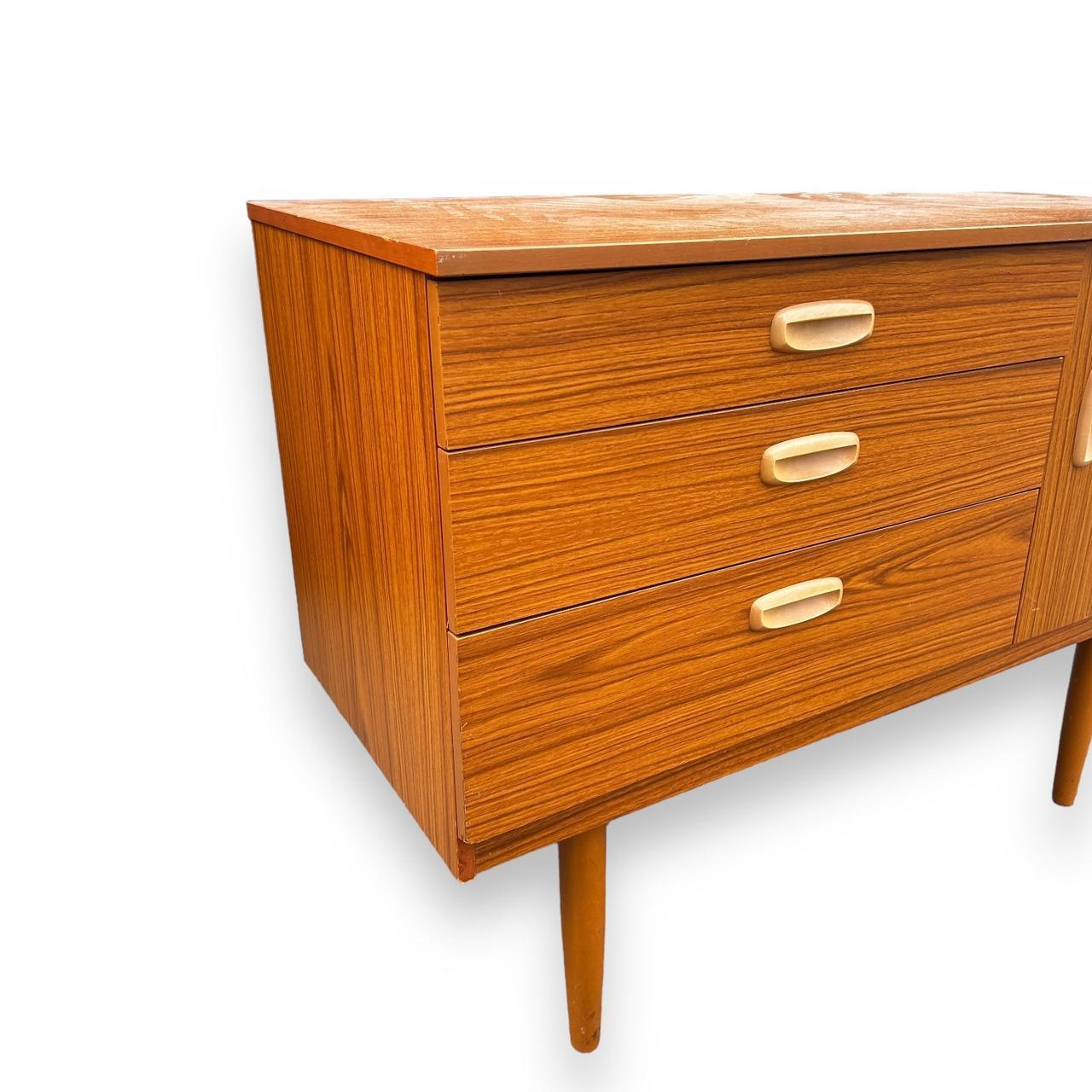 Mid Century Teak Wood Schreiber Sideboard