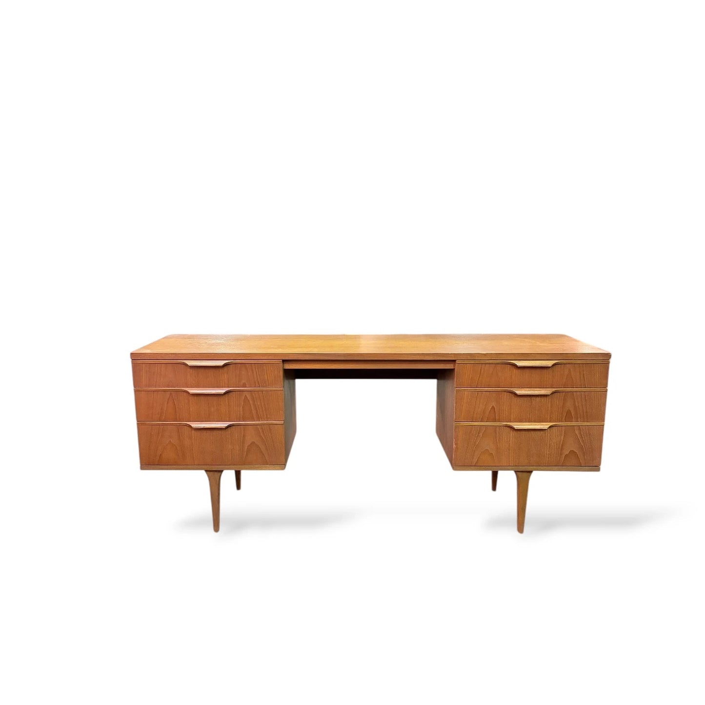 Mid Century Austinsuite Teak Desk | Vintage Dressing Table / Sideboard by Frank Guille