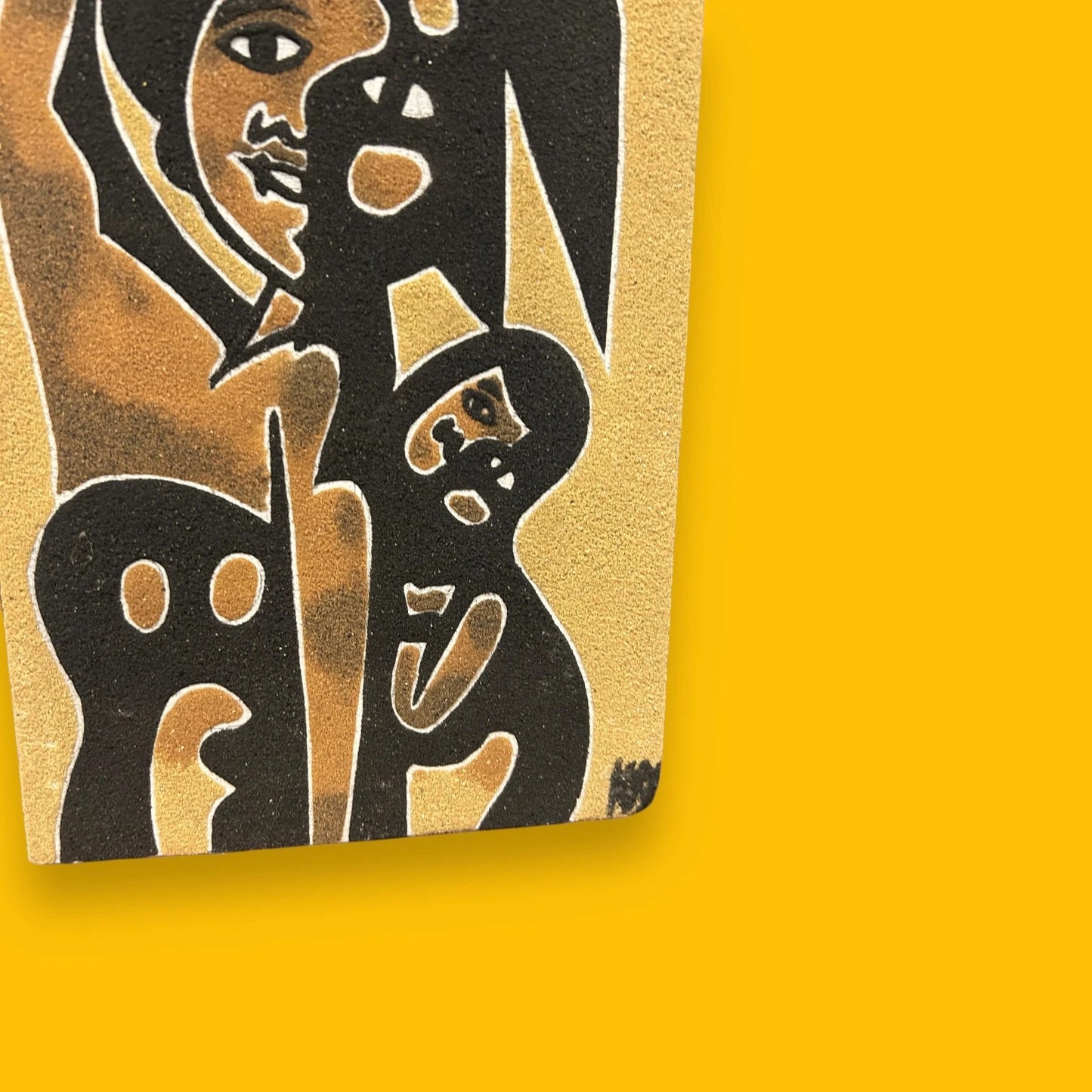 Vintage 1980s Gambian Sand Painting