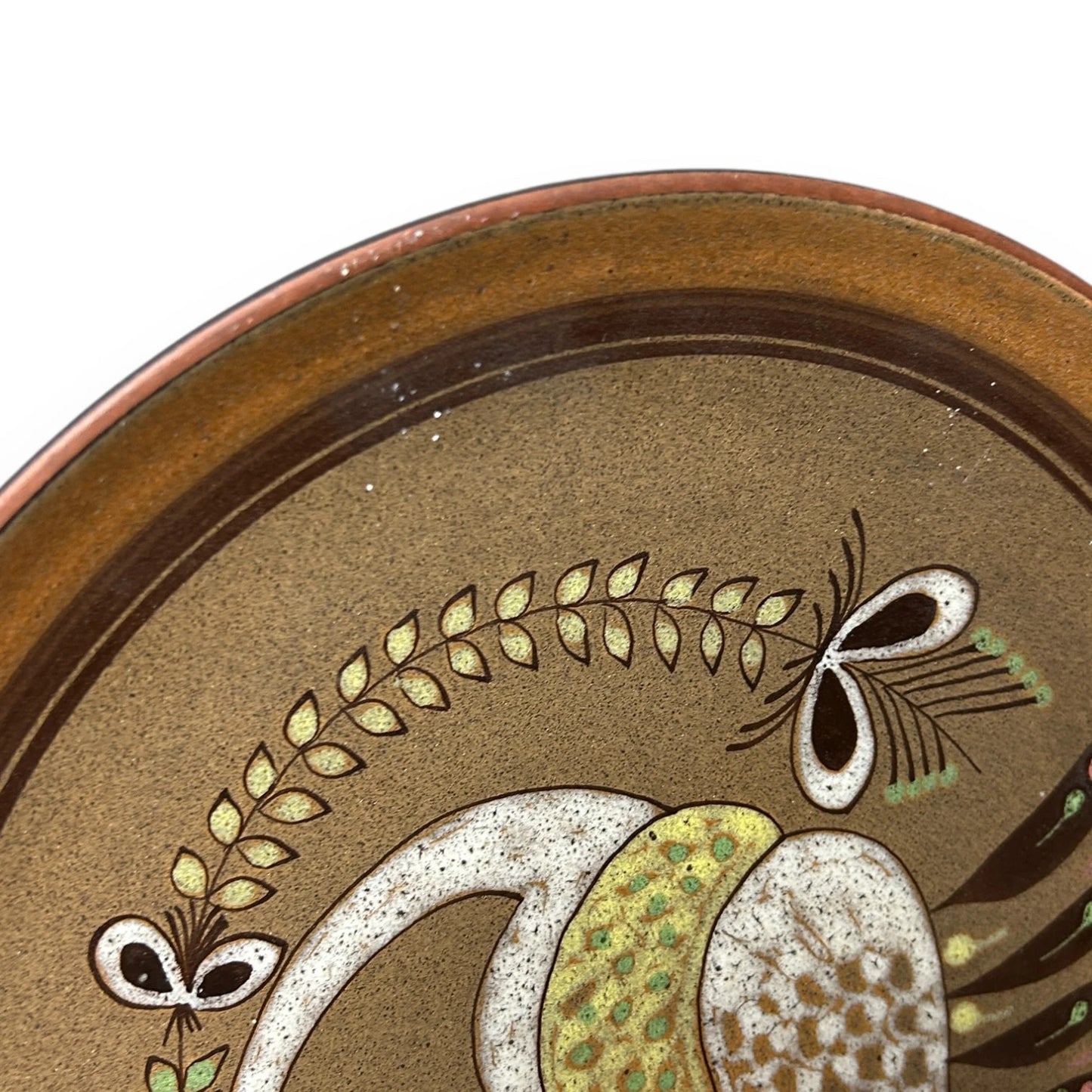 Mid Century Peacock Wall Plate