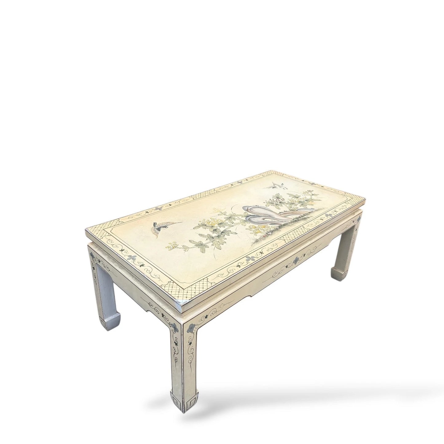 Vintage Chinese Hardwood Coffee Table – Handcrafted Oriental Design