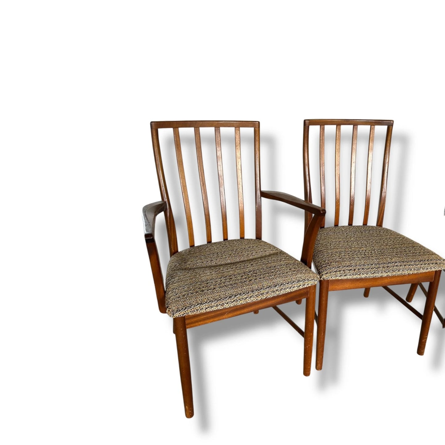 Set of 4 McIntosh Mid Century Modern Dining Chairs – 2 Armchairs & 2 Side Chairs