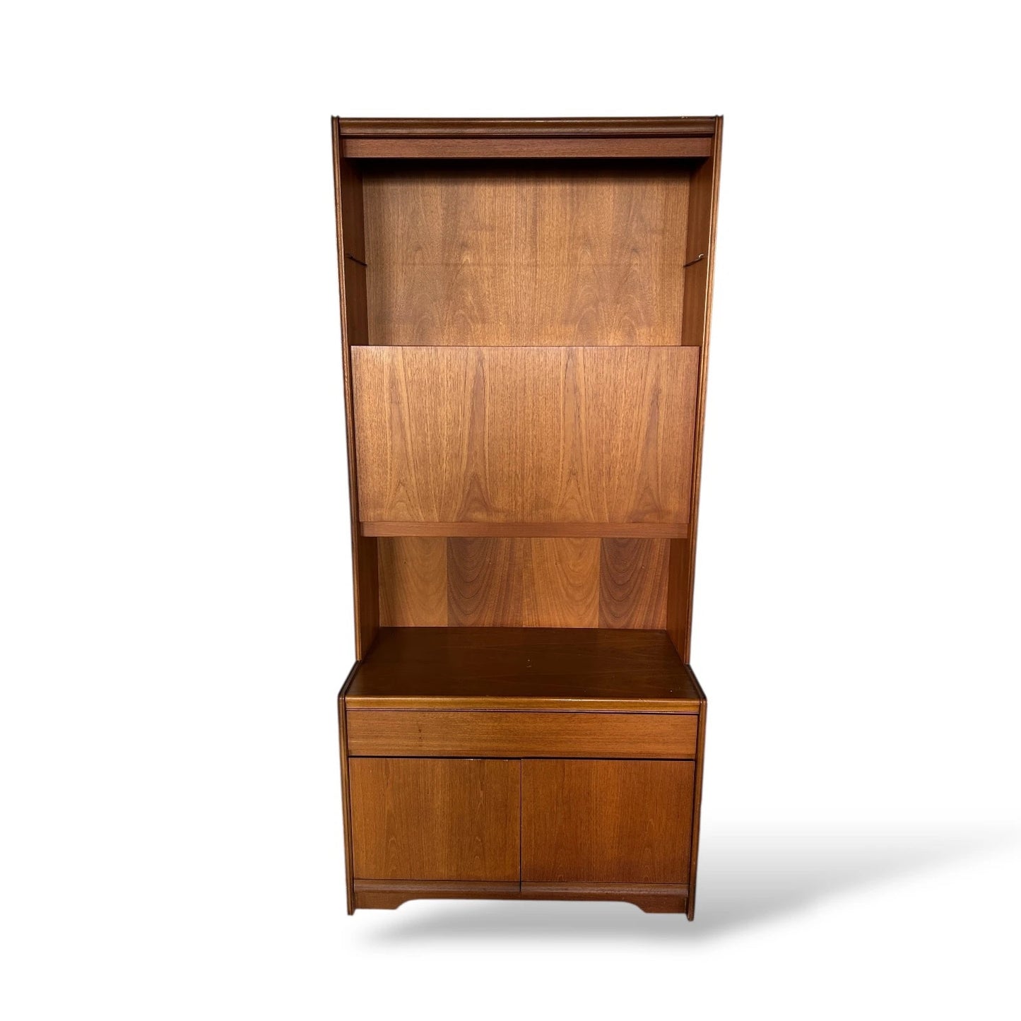 Mid Century William Lawrence Highboard – Teak Display Cabinet Sideboard