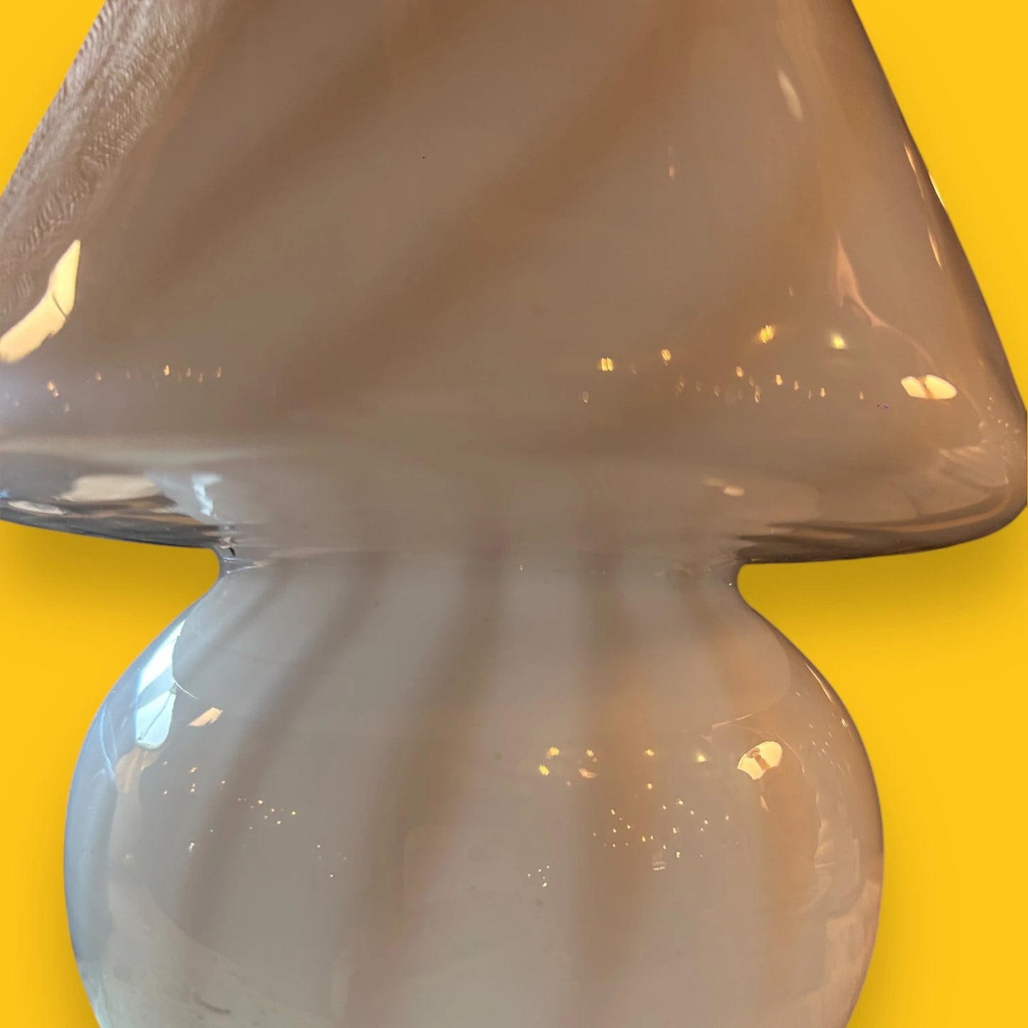 Mid century murano glass mushroom lamp