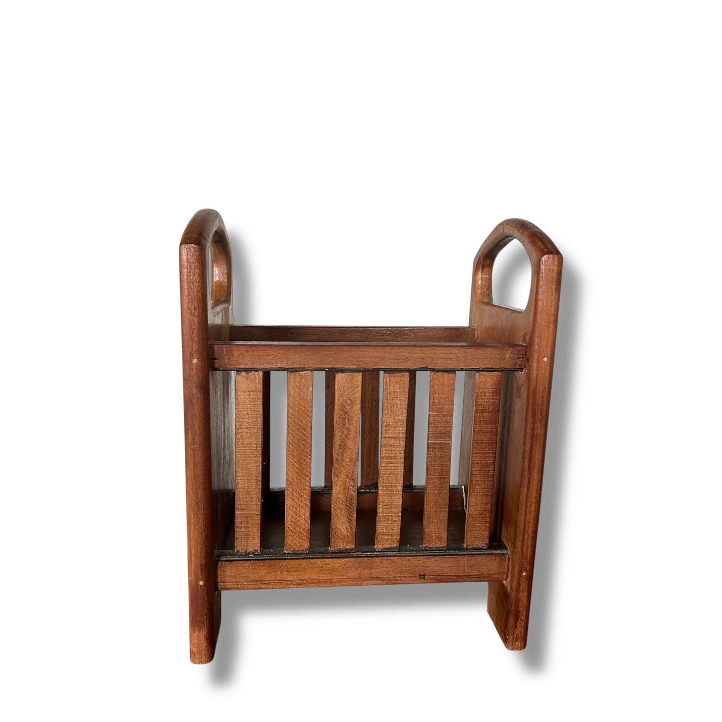 Mid Century Modern Teak Fence Magazine Rack
