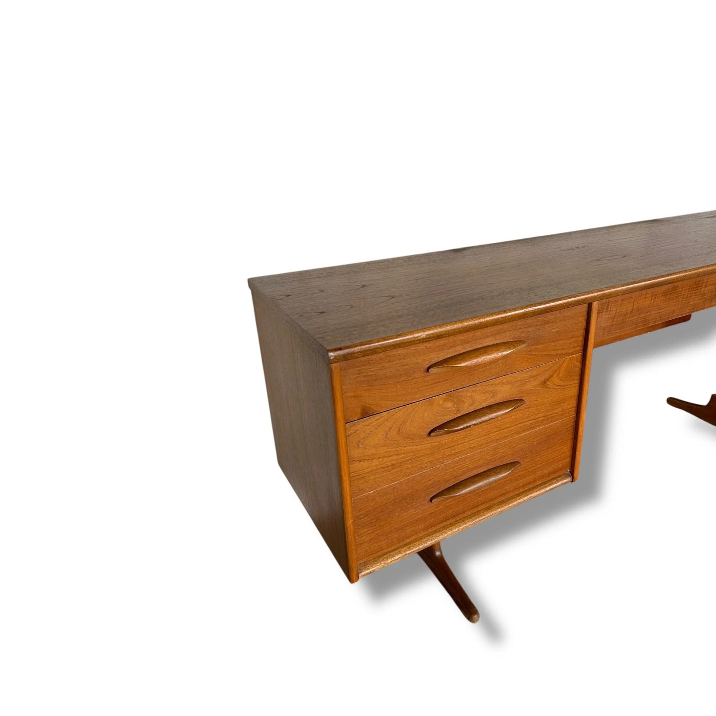 Mid Century modern Austinsuite teak wood sideboard buffet credenza desk