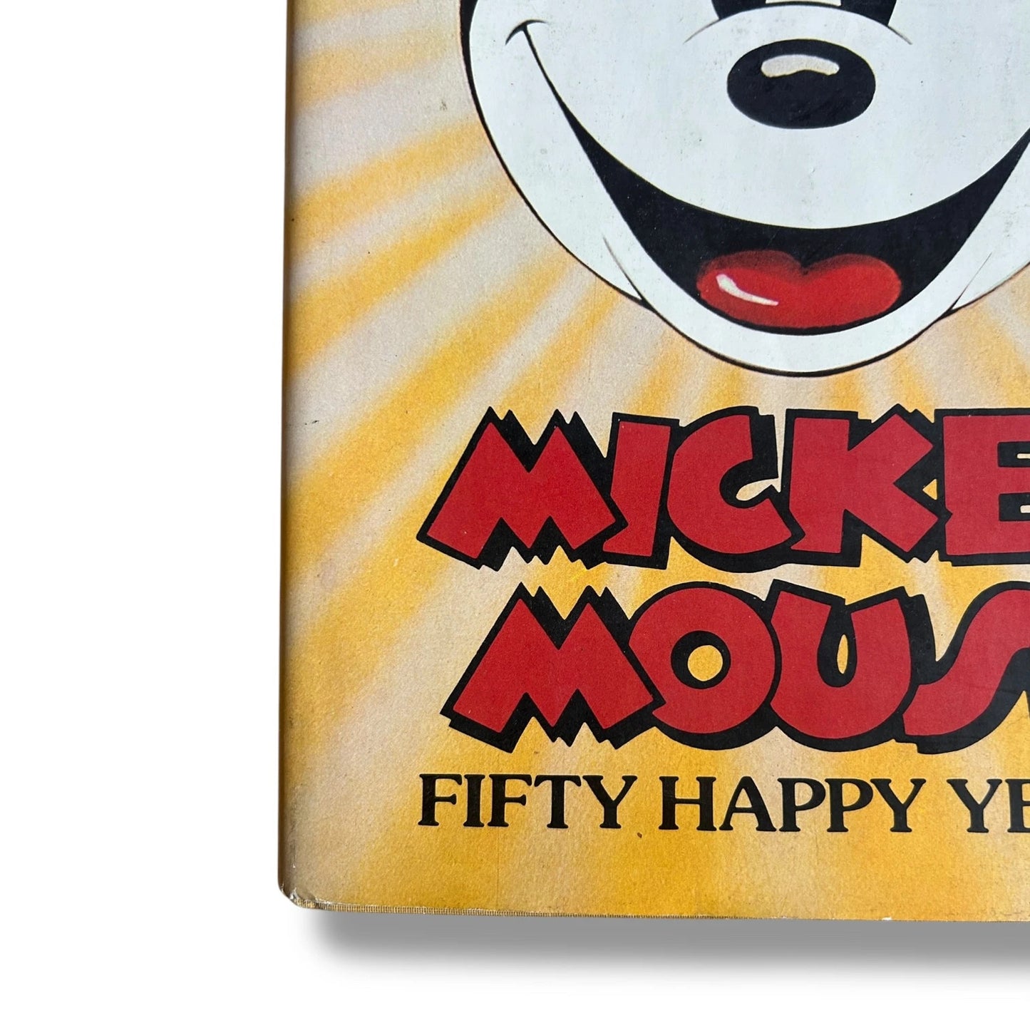 Vintage Disney Mickey Mouse Fifty Happy Years Hardback Book