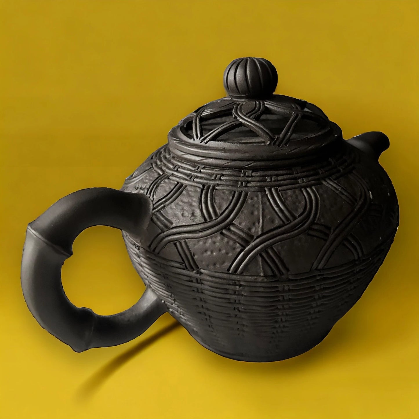 Vintage Yixing Zicha Chinese Black Teapot