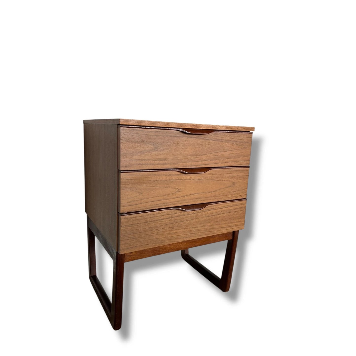 Mid Century Modern Europa Chest of Drawers – Vintage 1960s Teak Bedroom Storage