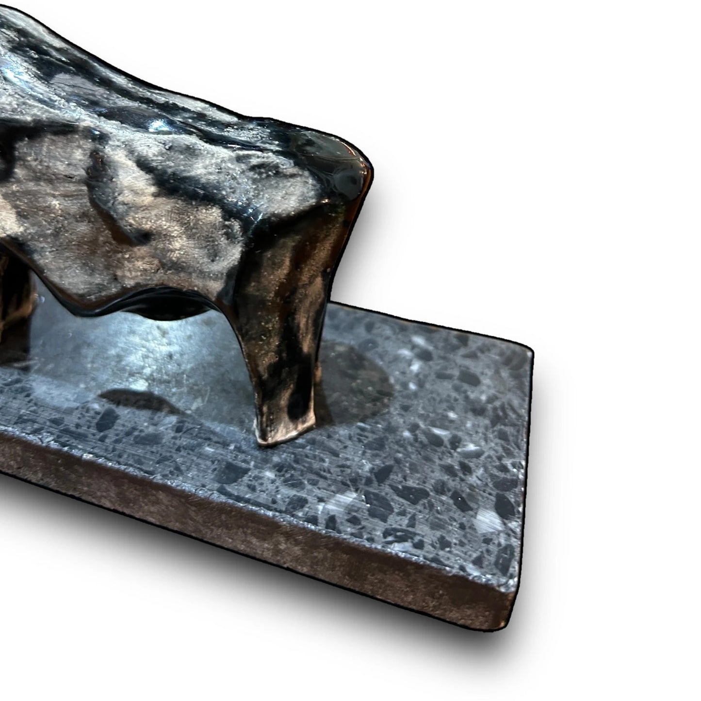 Mid Century Abstract Bull Sculpture