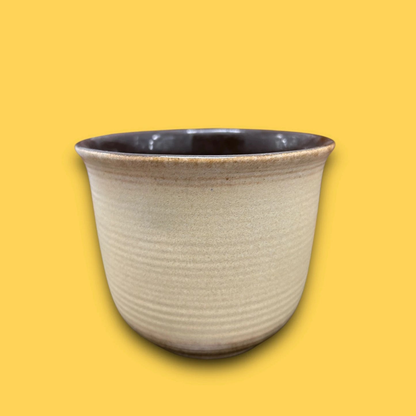 Mid Century West German Beige Plant Pot
