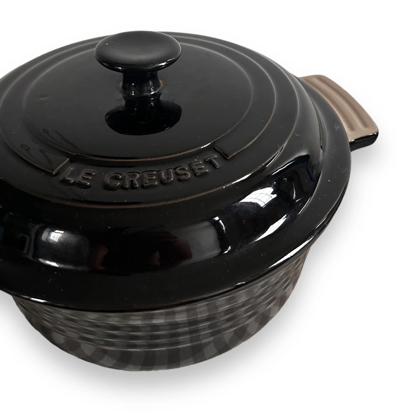 Le Creuset Black Cast Iron Casserole Dish