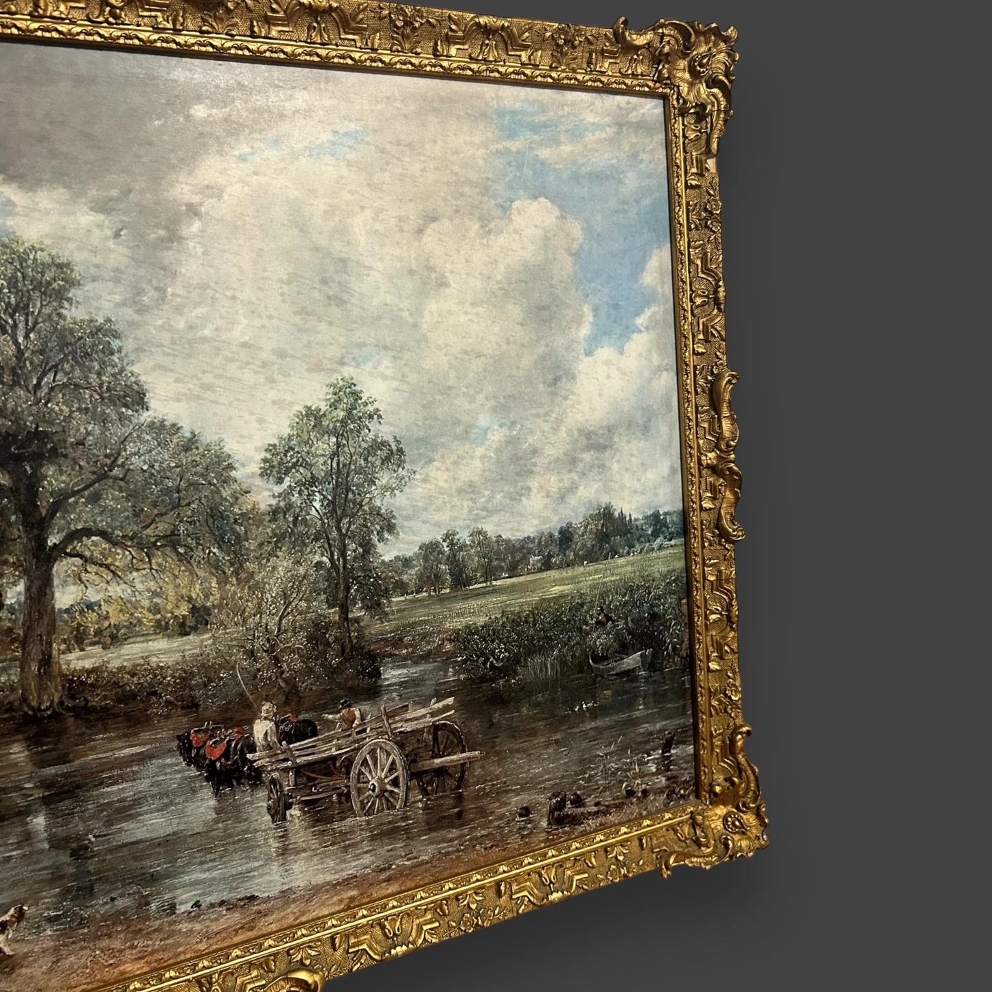 Vintage 1970s Nature Landscape Gilt Picture Frame