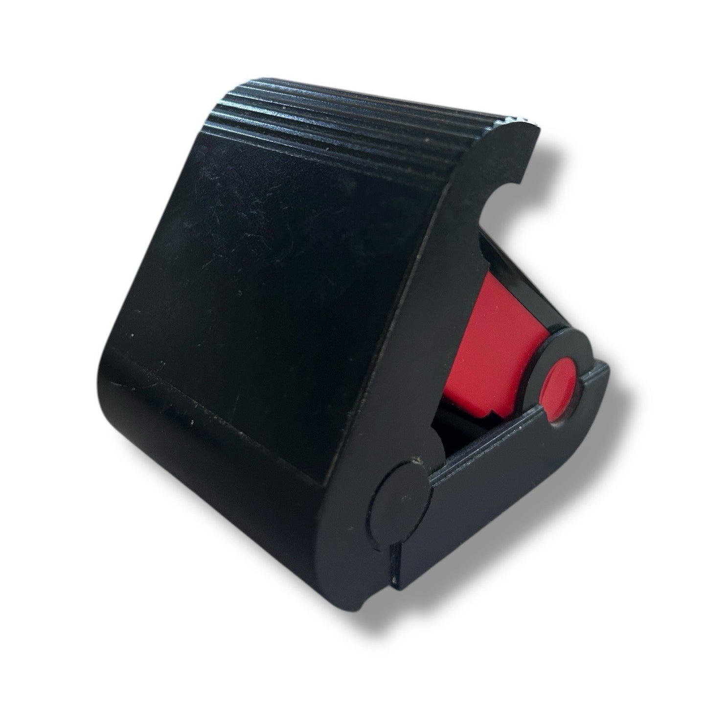 Mid Century West German Red and Black Westclox Travel Alarm Clock