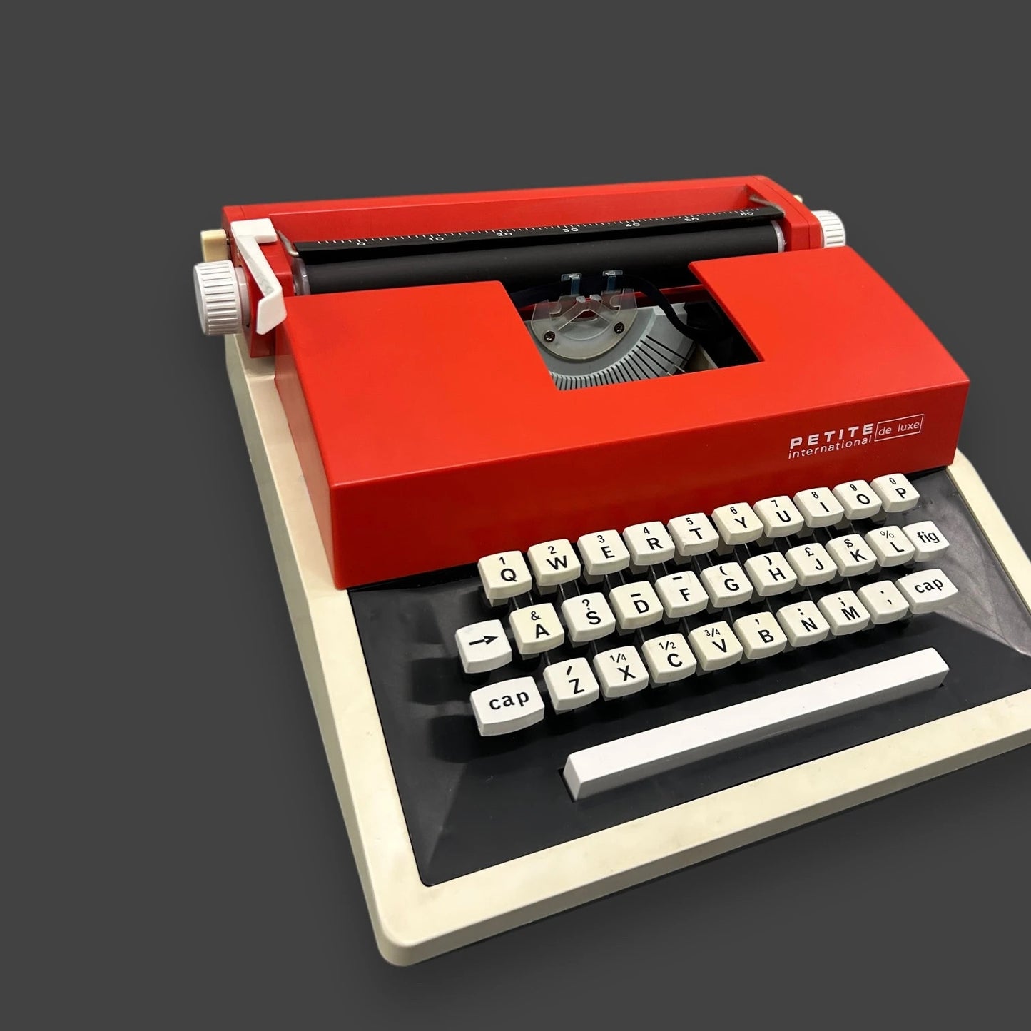 Vintage 1960s Red Petite Typewriter