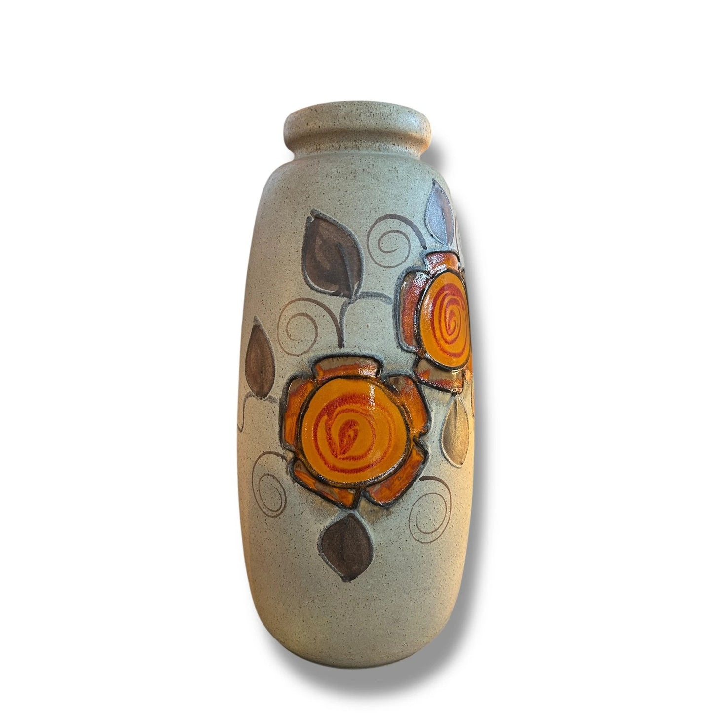 Mid Century Modern Tall West German Vase Pottery