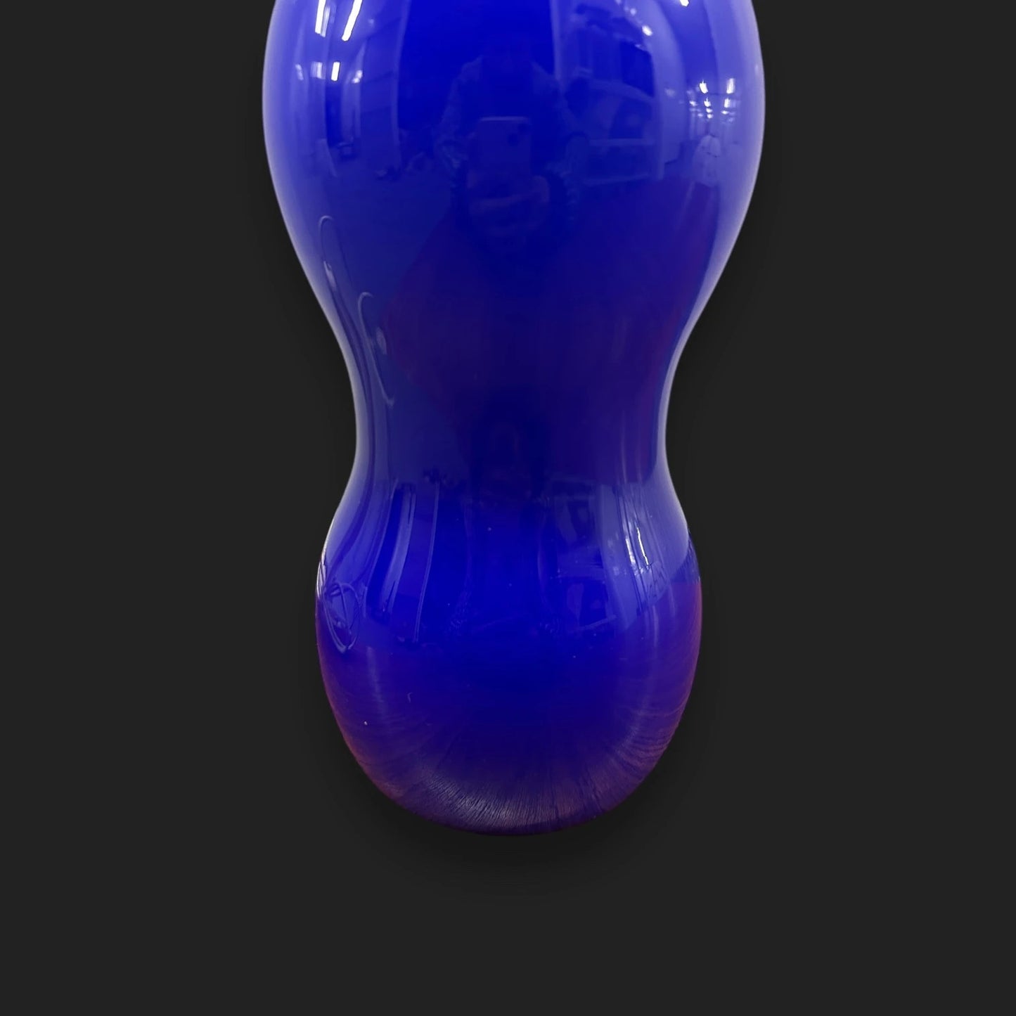 Vintage 90s Ikea Cobalt Blue Glass Table Lamp