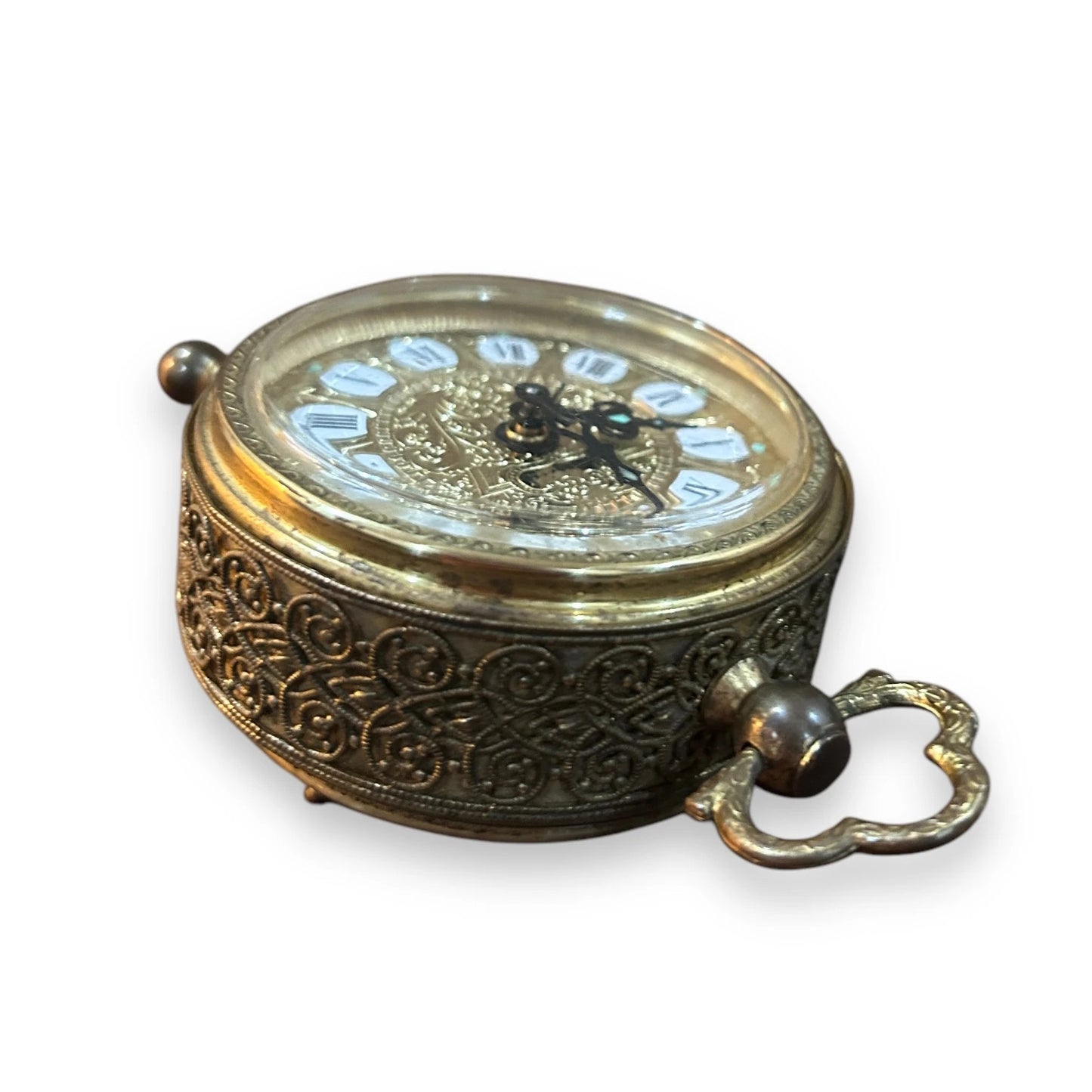 Vintage 1960s West German Brass Alarm Clock