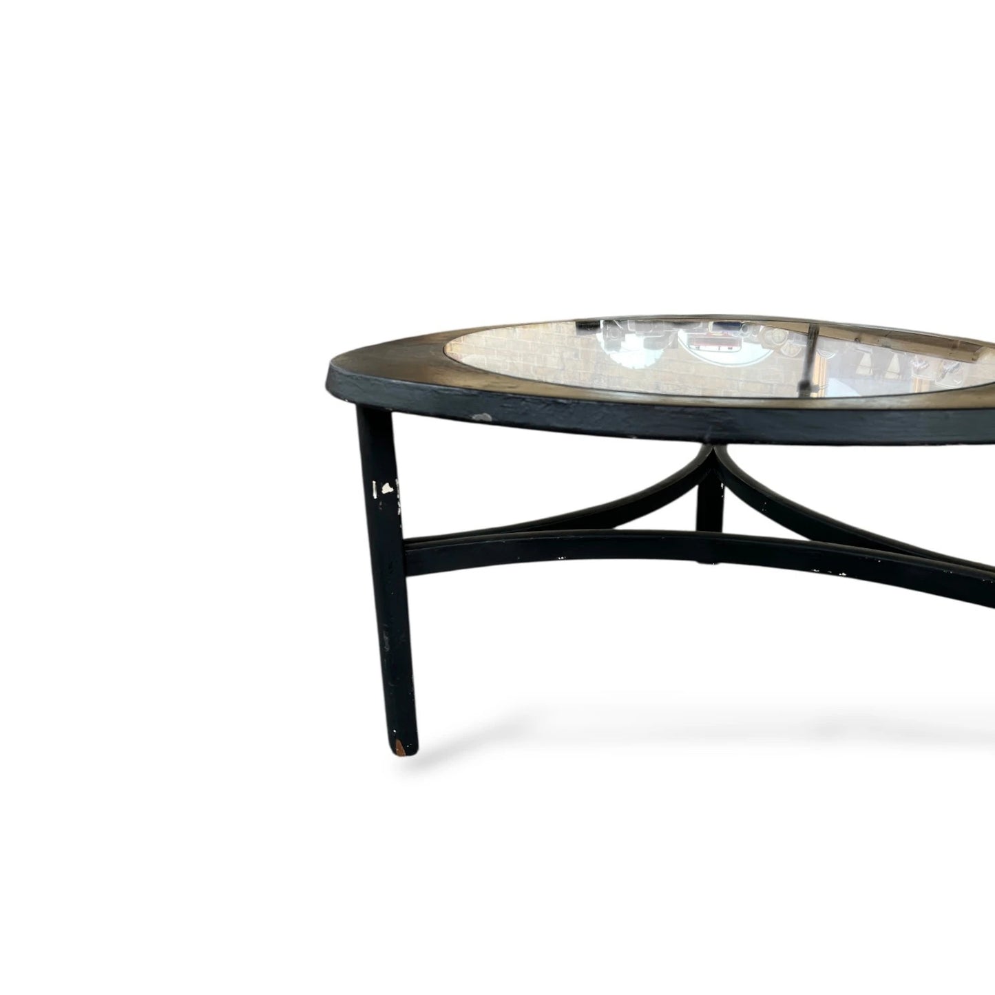 G Plan Triangular Coffee Table with Glass Insert – Mid-Century Modern