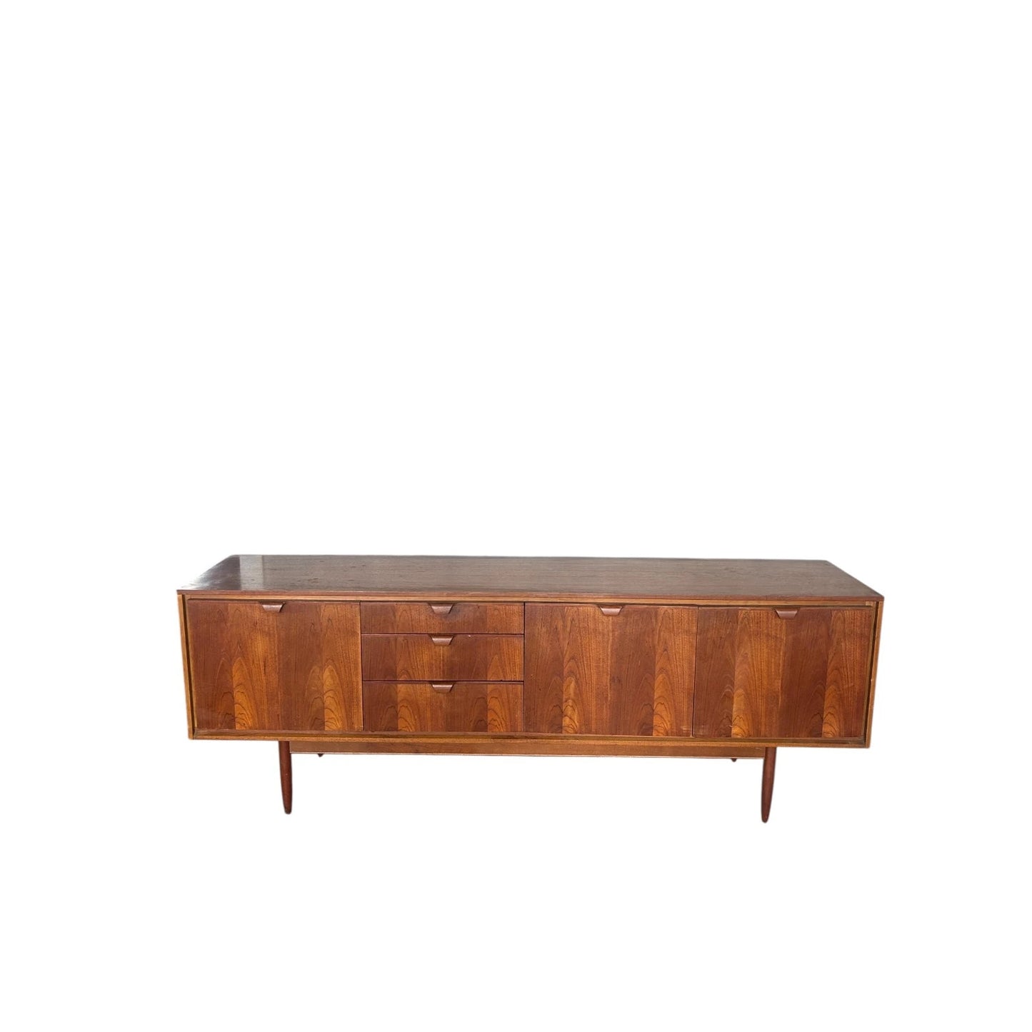 Vintage Austinsuite Sideboard by Frank Guille – Mid Century Modern Teak Long Credenza Cabinet