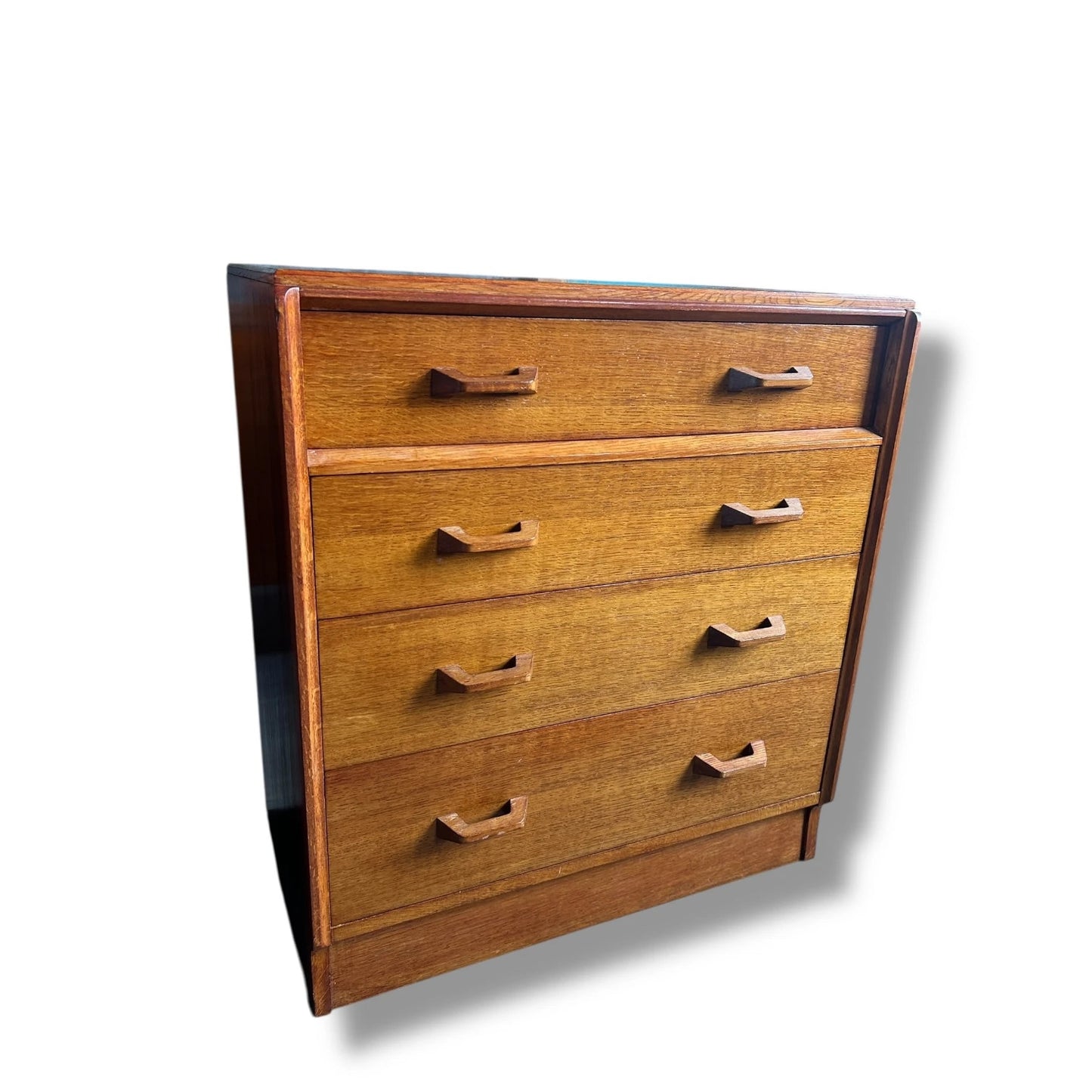 Vintage Mid-Century Modern G-Plan Brandon Oak Chest of Drawers