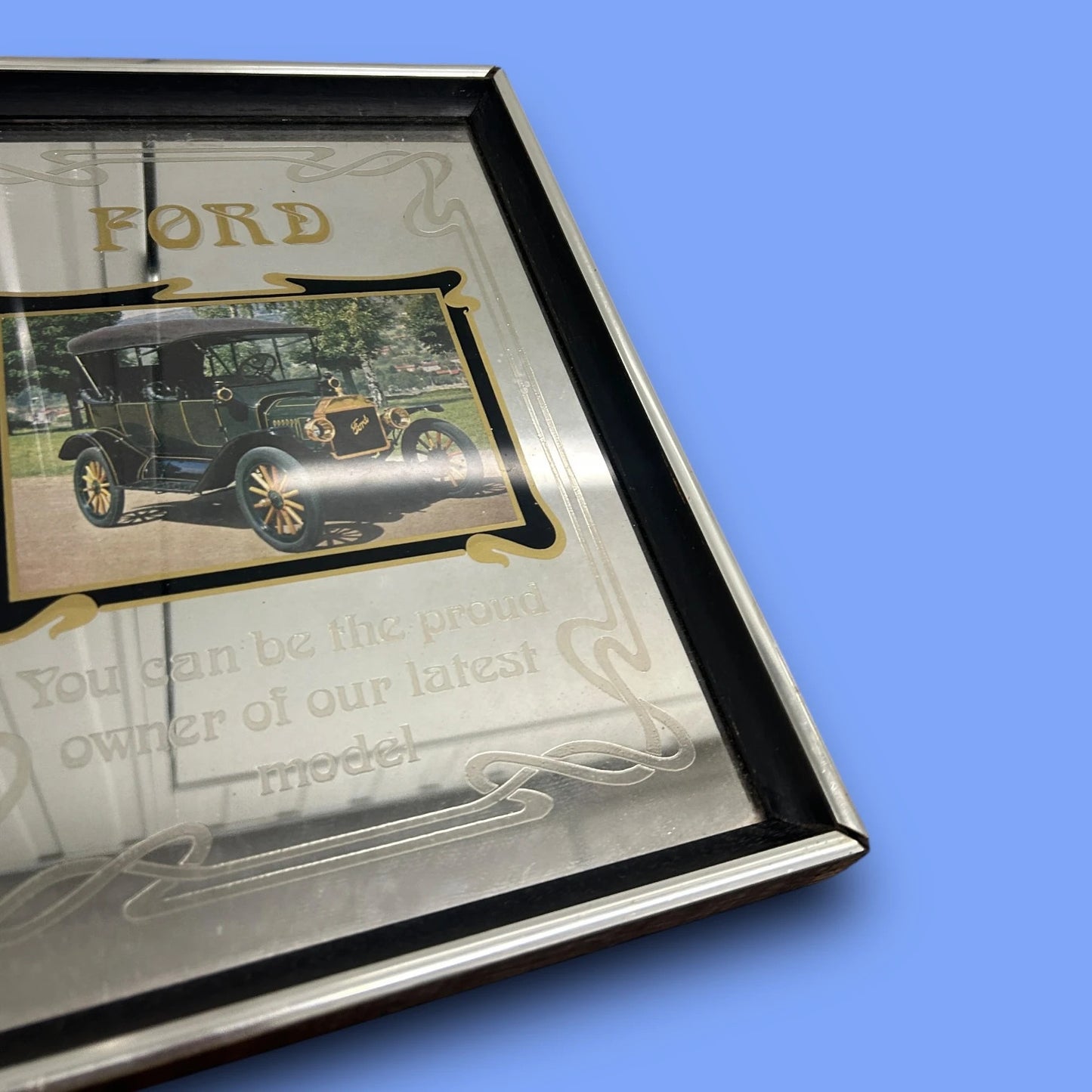 Vintage 1970s Ford Wall Mirror