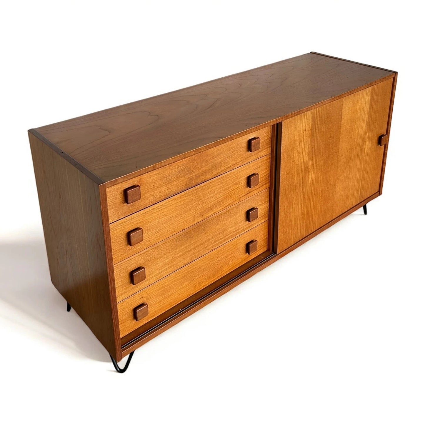 Mid Century Modern Danish Teak Sideboard by Domino Mobler