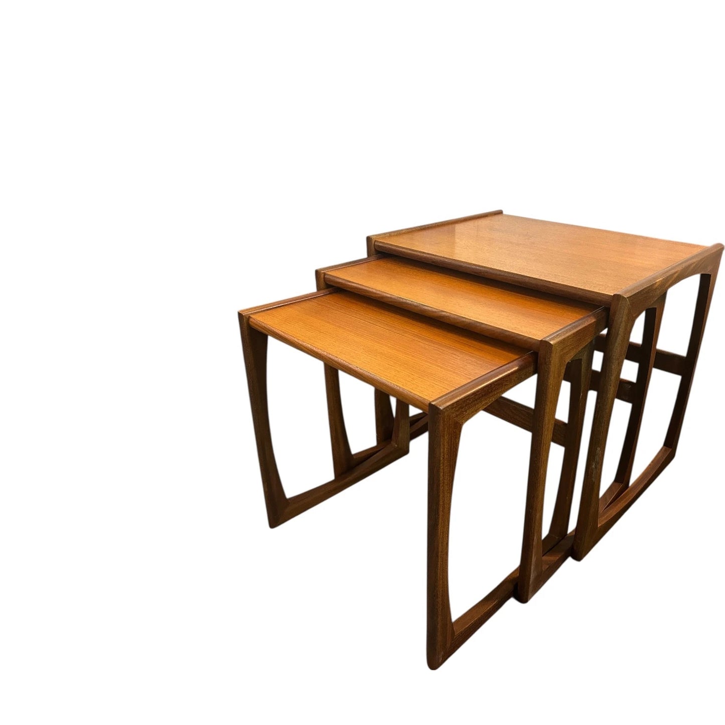 G Plan Quadrille Nest of Tables – Mid-Century Modern Teak Nesting Coffee Tables