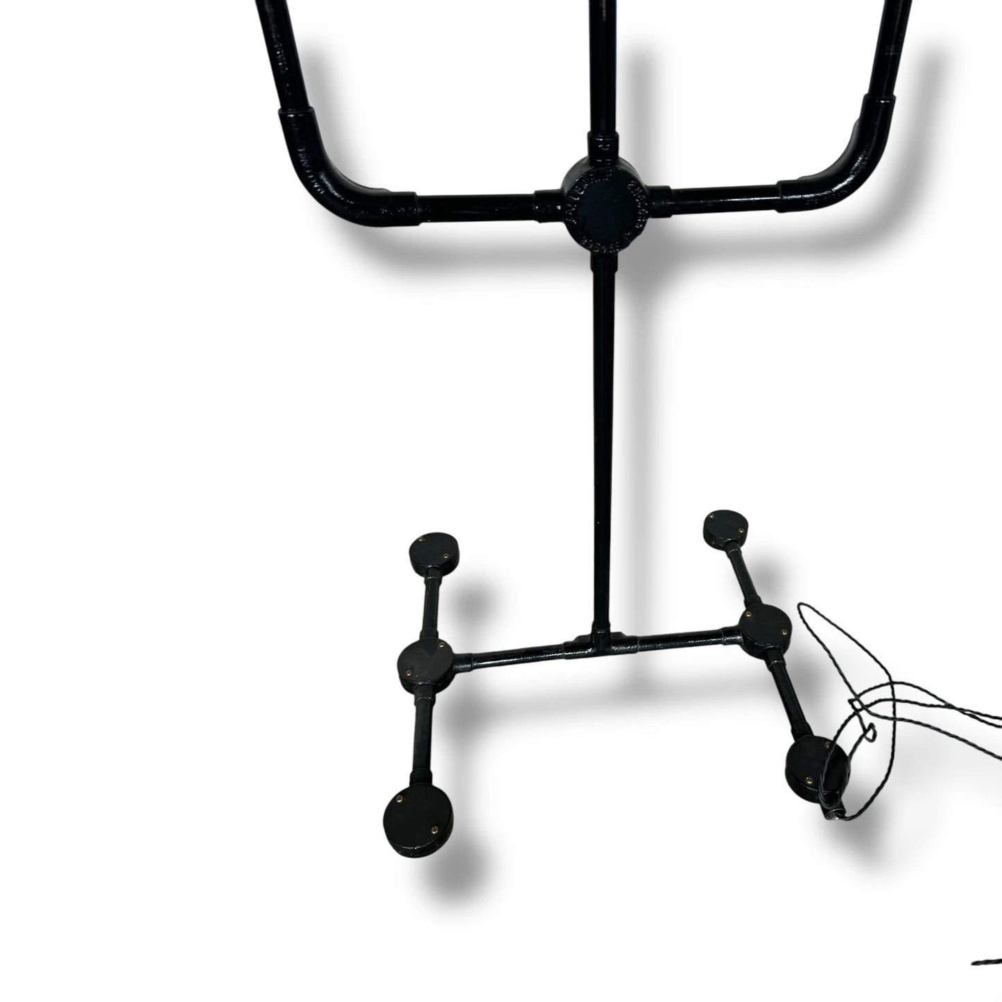 Mid Century Brutalist Industrial-Style Quad Arm Floor Lamp Base