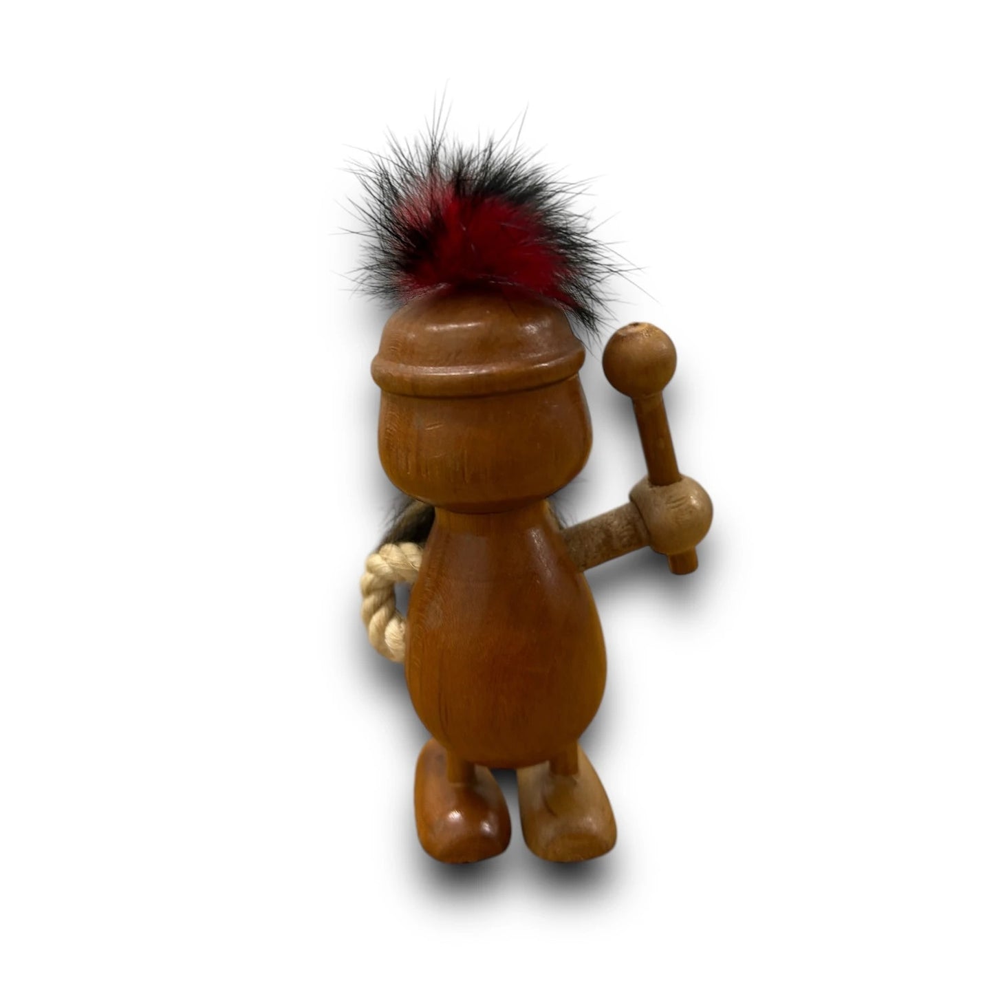 Mid Century Japanese Warrior Wood Gonk
