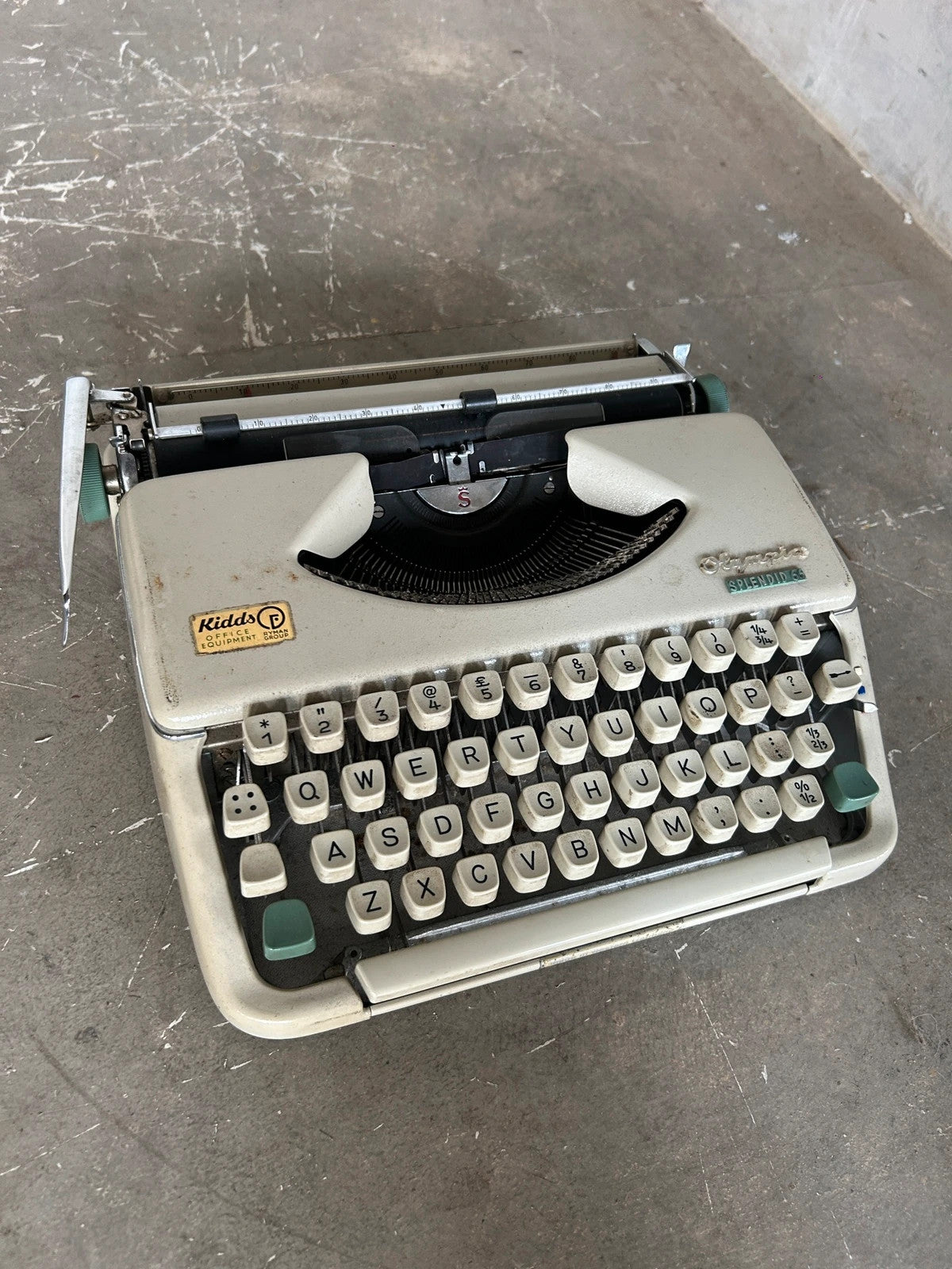 Mid Century Modern Olympia Splendid Portable Typewriter