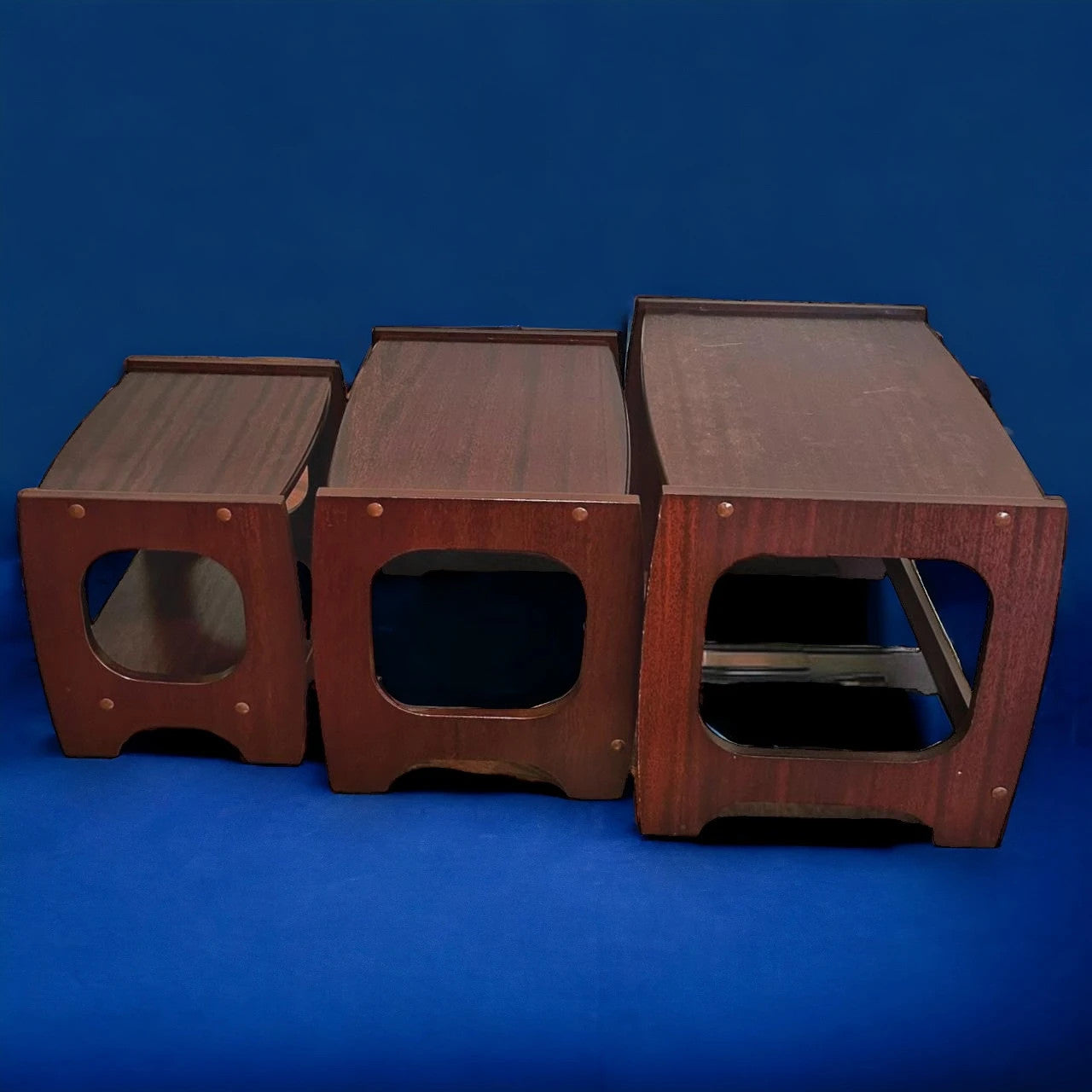Mid Century Set of 3 Nesting Tables