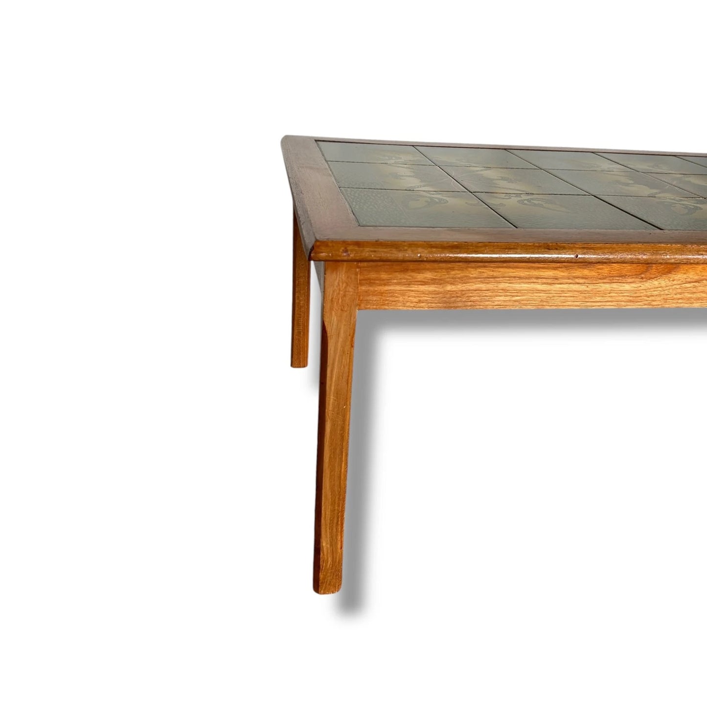 Mid Century Modern Danish Teak Tile Coffee Table