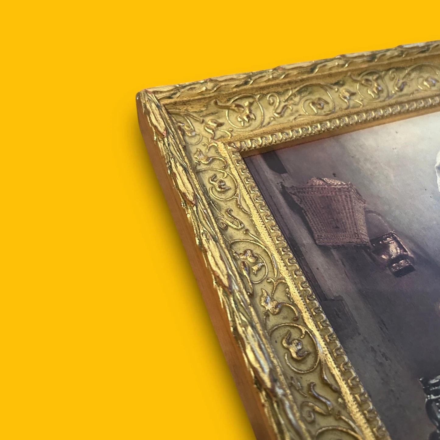 Vintage 1970s Johannes Vermeer Milkmaid Gilt Frame
