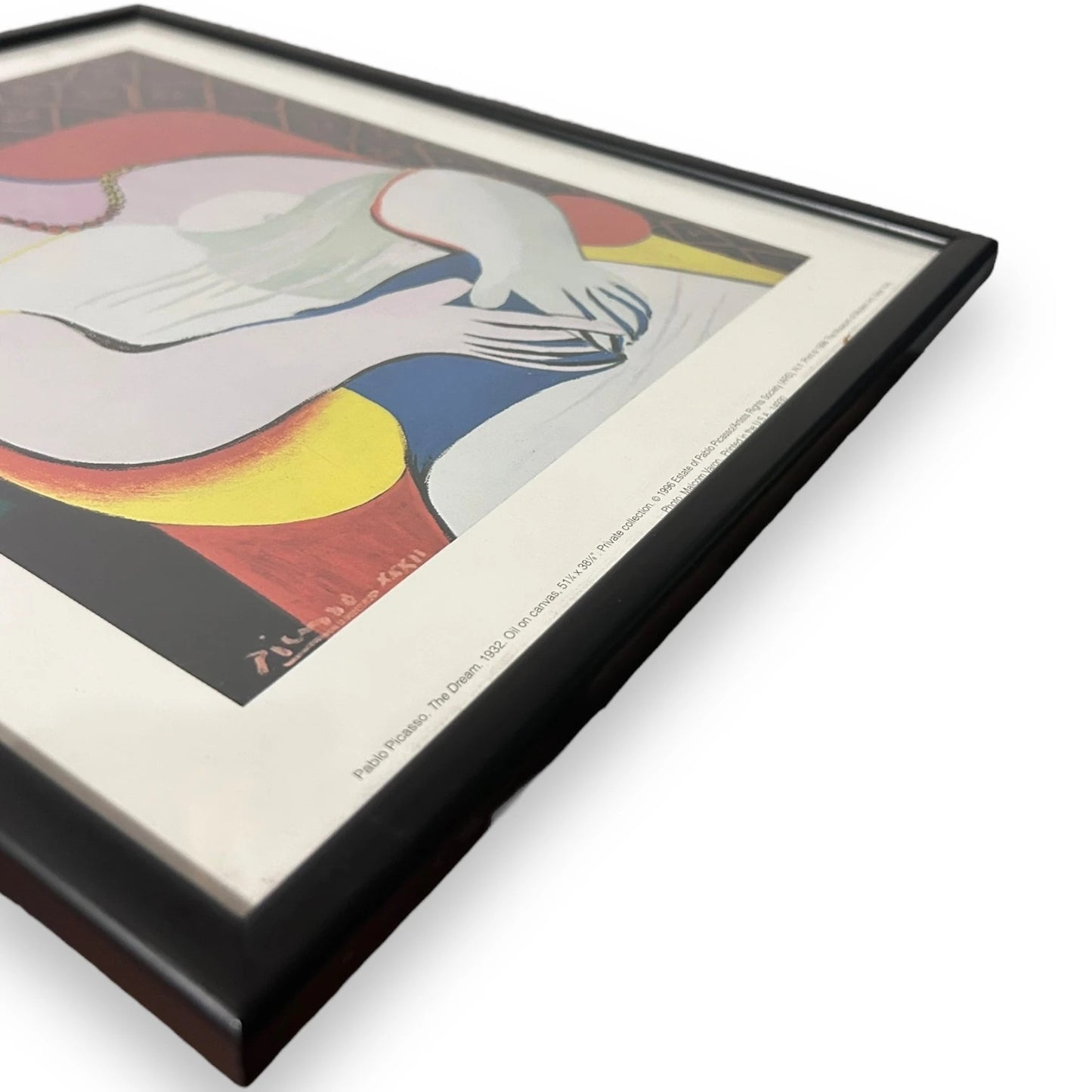 Vintage 90s Pablo Picasso Abstract Framed Art