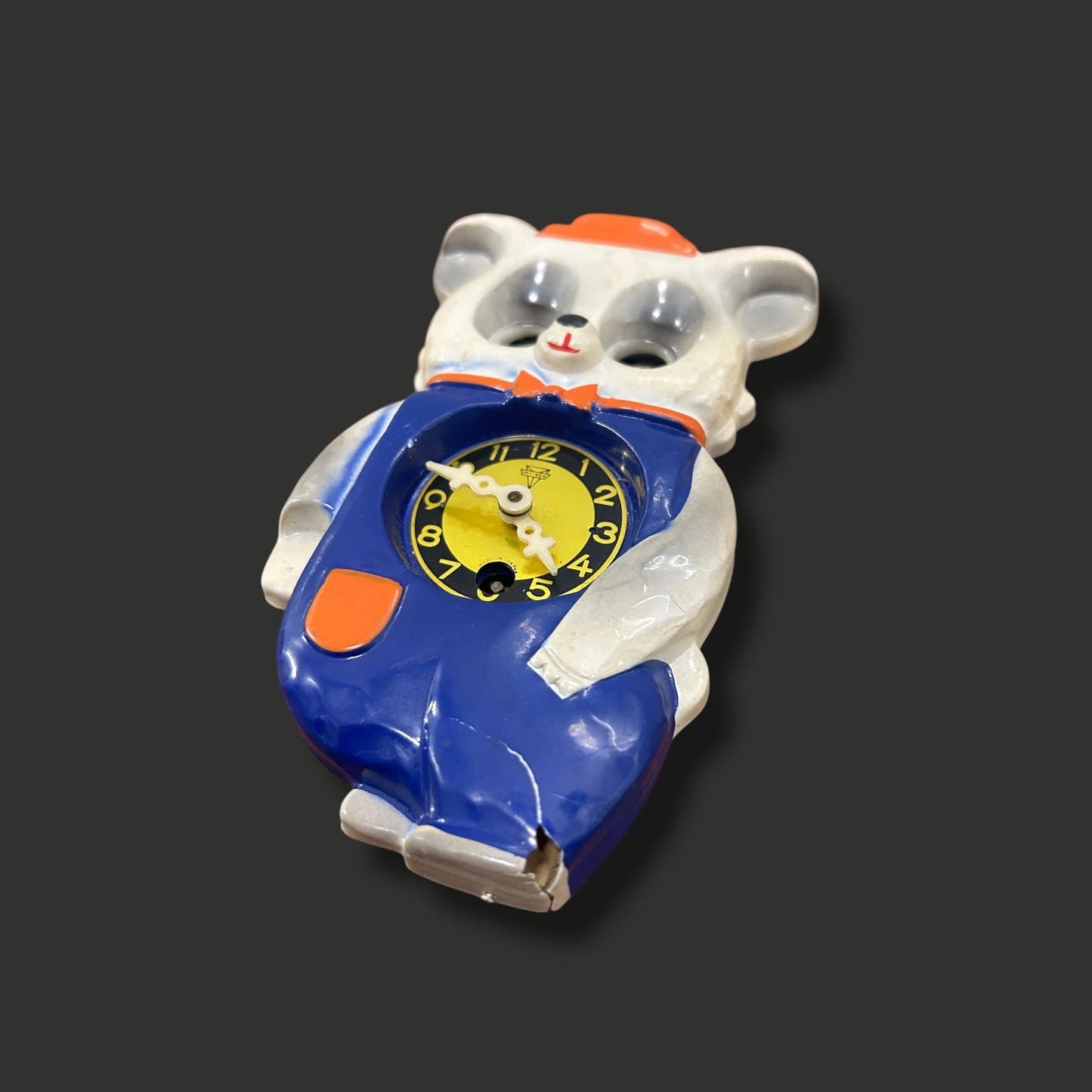 Mid Century Japanese bear pendulum clock
