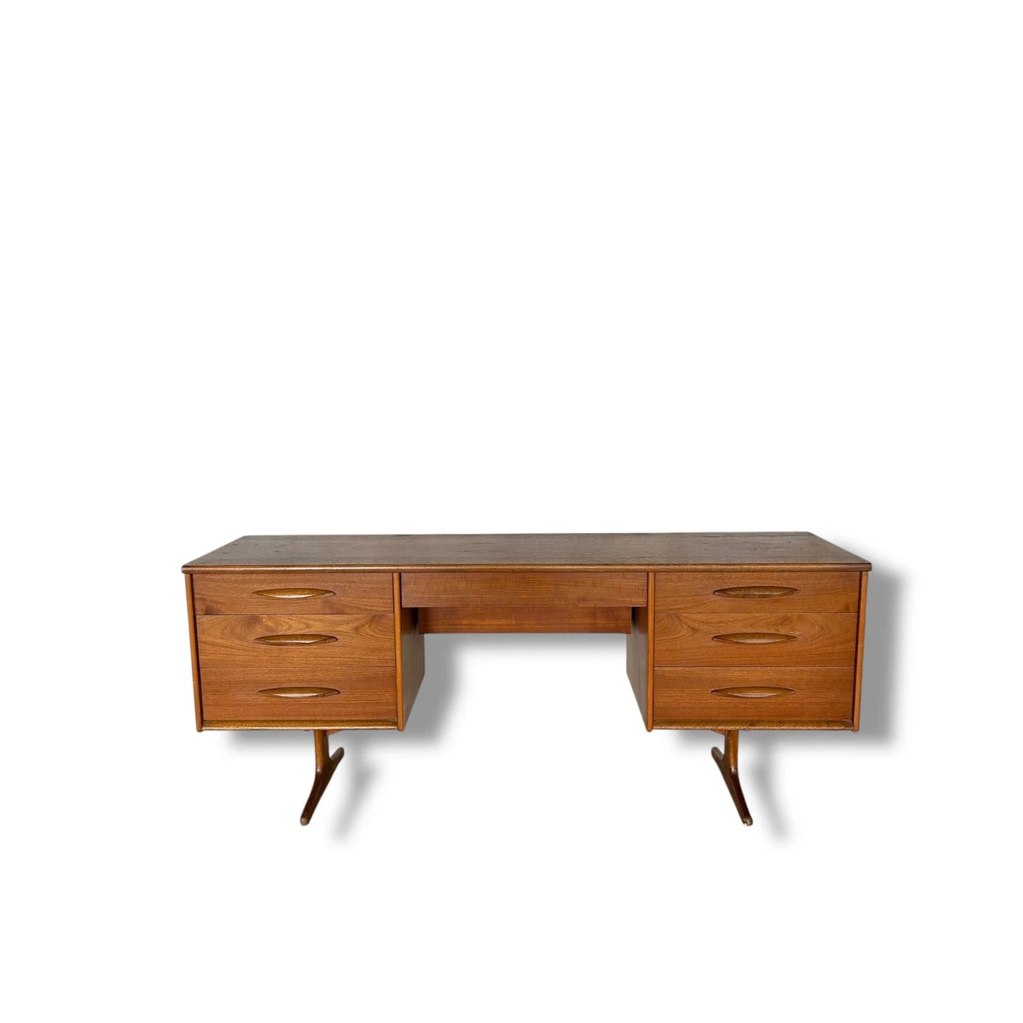 Mid Century modern Austinsuite teak wood sideboard buffet credenza desk