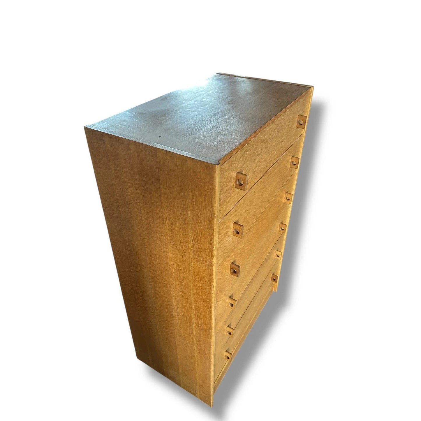 Mid Century Modern Oak Wood Chest of Drawers by Stag Furniture