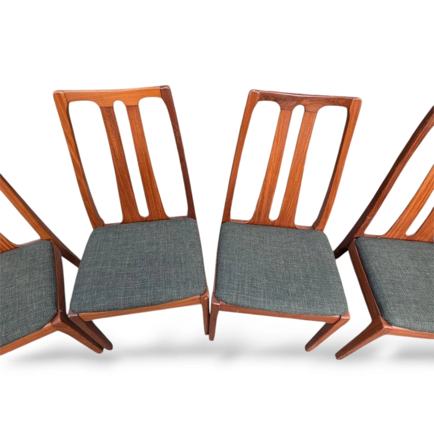 Set of 6 Nathan Teak Dining Chairs Mid-Century Modern Vintage Dining Set