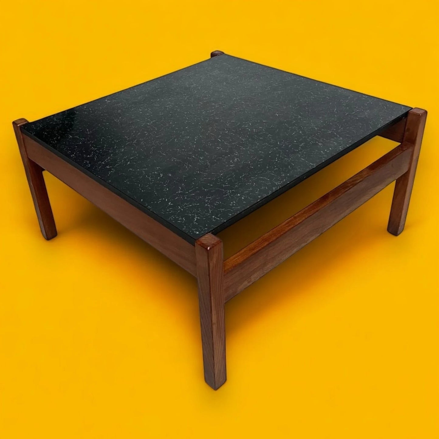Mid Century Guy Rogers Teak & Black Formica Coffee Table
